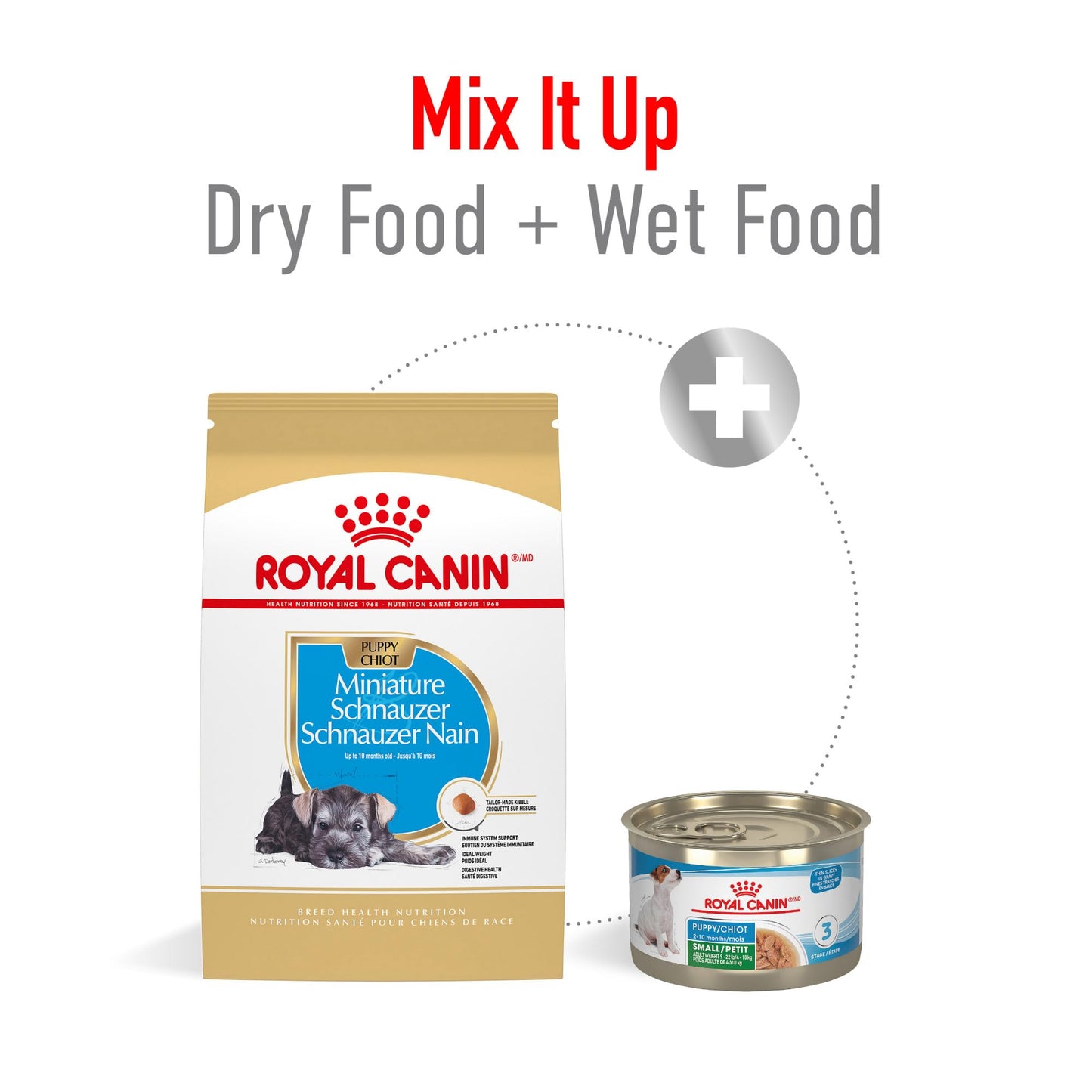 Royal Canin Breed Health Nutrition Miniature Schnauzer Puppy Dry Dog Food, 2.5 lb Bag