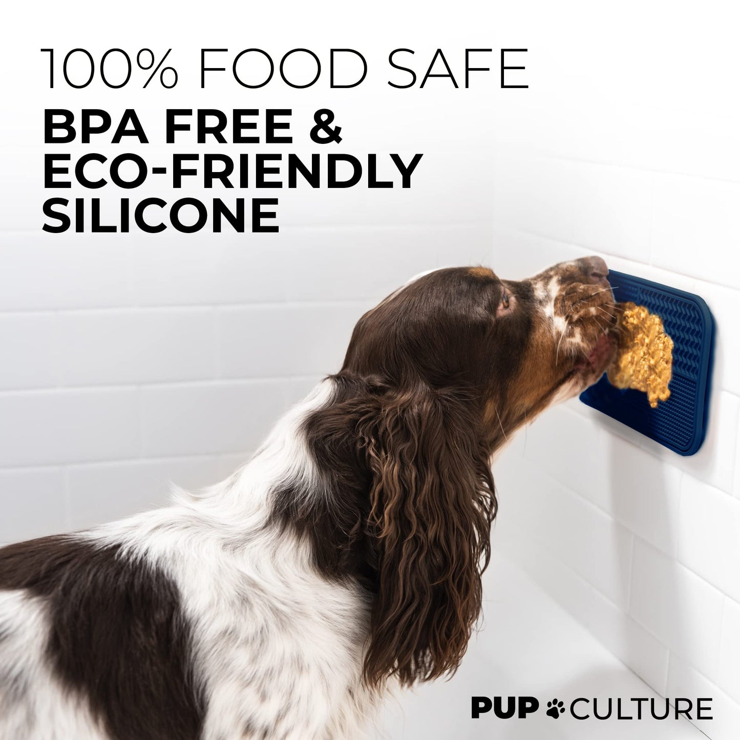 Pup Culture Dog Lick Mat for Dogs, Feeding Pad for Anxious Pets Plus 4 Different Puzzles for Mental Stimulation for Dogs - Supports Mental, Dental, and Digestive Health, Bite Resistant and Heavy Duty