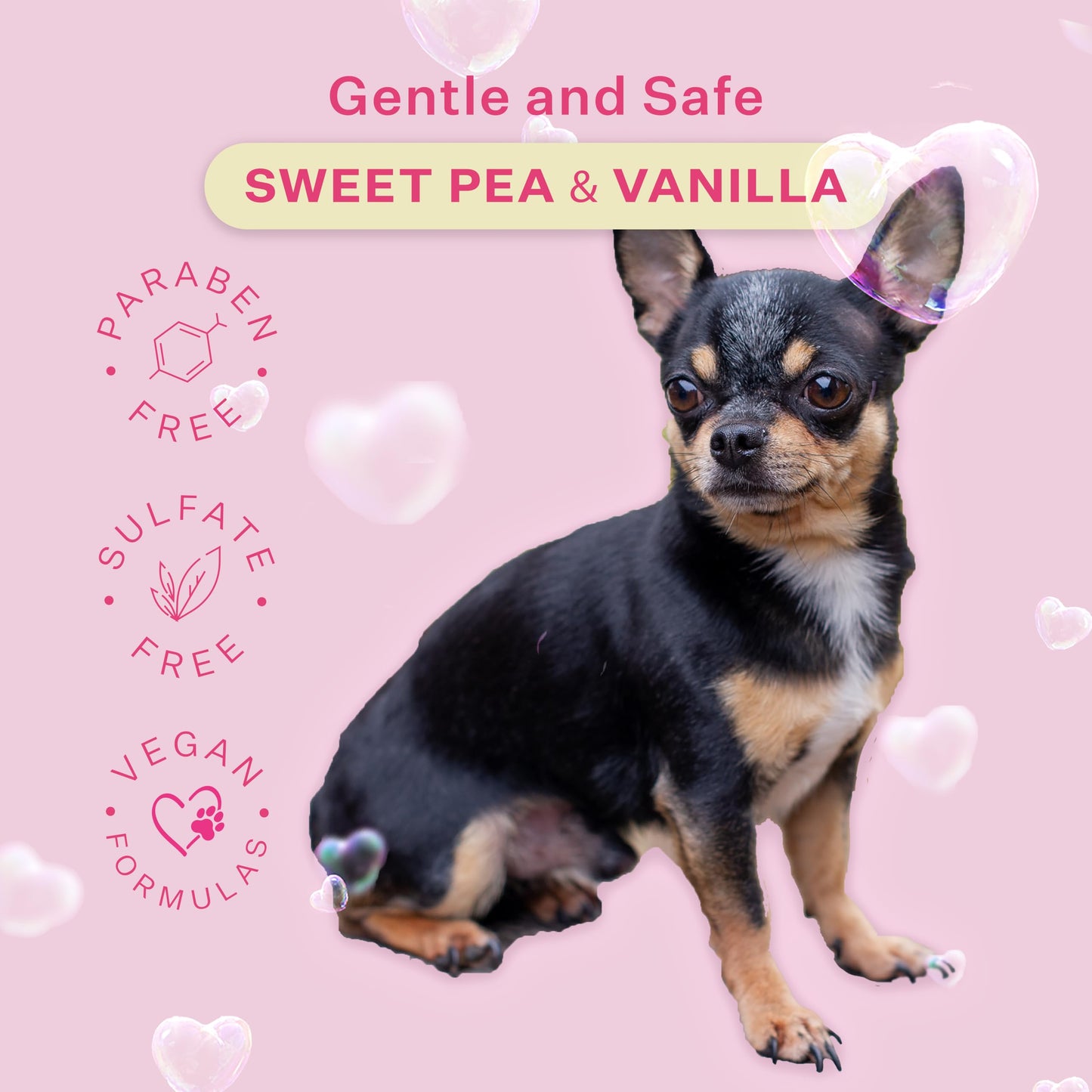 Paris Hilton Pet Iconic Sweet Pea & Vanilla Scent No-Rinse Dog Shampoo, Waterless Dog Wash, Hypoallergenic, 280ml – Quick Clean for Dogs, Easy Grooming, No Rinse Needed