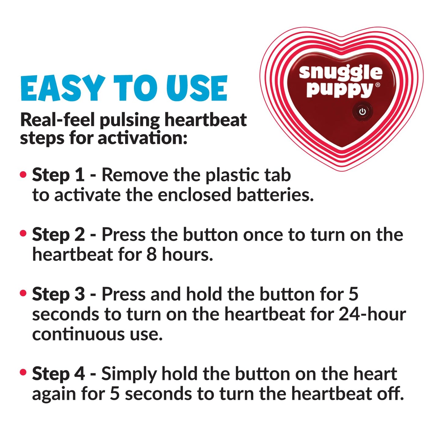 Original Snuggle Puppy Toys for Small Breeds - Heartbeat Puppy for Dogs - Pet Anxiety Relief and Calming Aid - Comfort Dog Toys for Behavioral Training