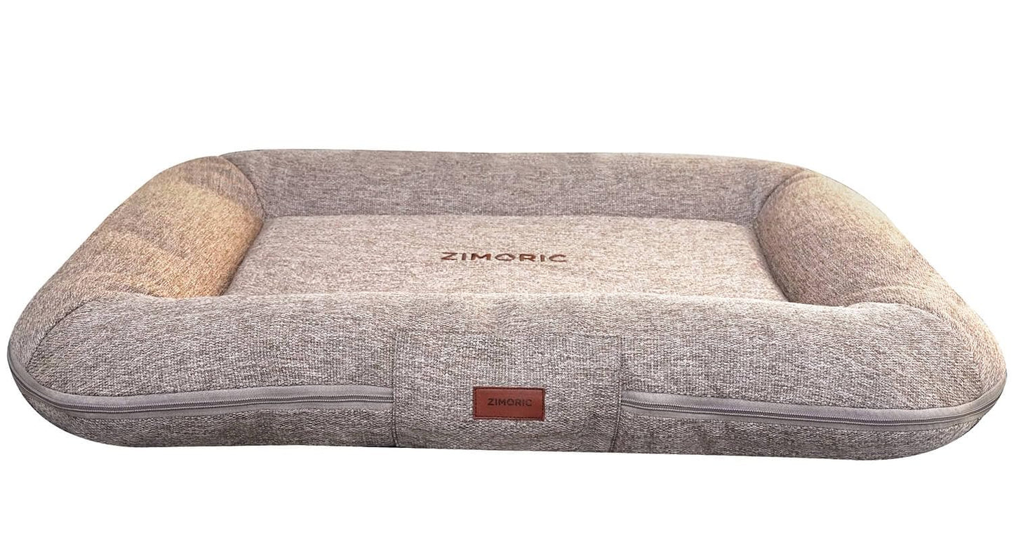 Zimoric Dog Bed for Large Dogs, Dog Crate Beds Comfy Kennel Pad Anti-Slip Pet Sleeping Mat for Large Medium Size Dogs Breeds, 35" x 27", Up to 70 lbs