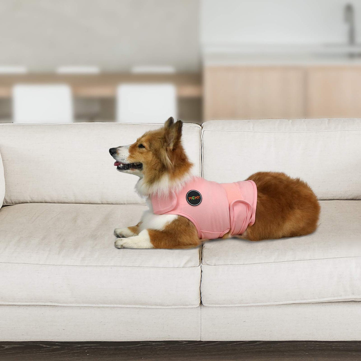 MCHY Dog Anxiety Vest, Anxiety Relief for Dogs, Dog Calming Coat (Pink M)