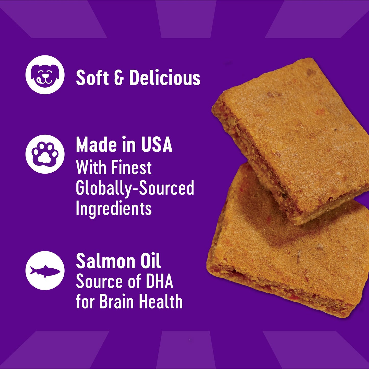 Wellness Puppy Treats, Natural, Training Treat, Grain Free, Soft Lamb & Salmon (3 Ounce Bag)