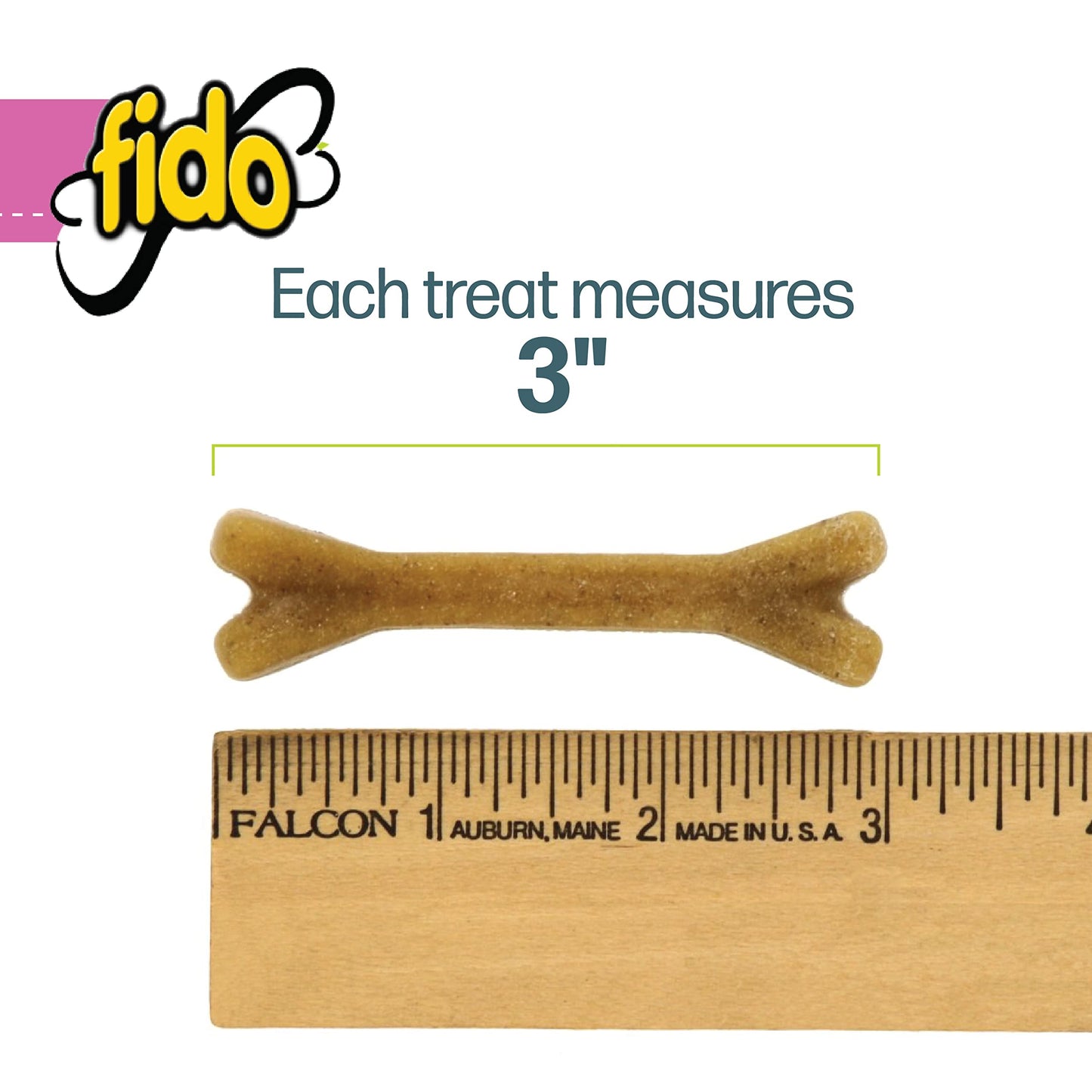 Fido - Belly Bones for Dogs, 100 Yogurt Flavor Mini Dog Dental Treats(100 Count) - Made in USA - For Extra Small Dogs - Plaque and Tartar Control for Fresh Breath, Digestive Health Support