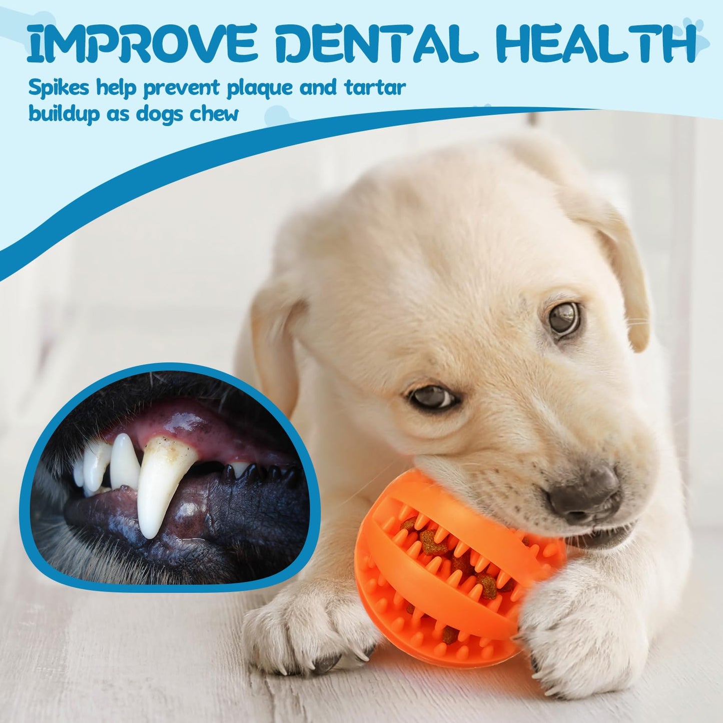 Suilung 12 Pcs Dog Treat Toy Balls Bulk Interactive Dog Puzzle Toys Dispensing Puppy Balls for Teething Chew Enrichment for Boredom and Brain Stimulating Game to Keep Them Busy(Medium)