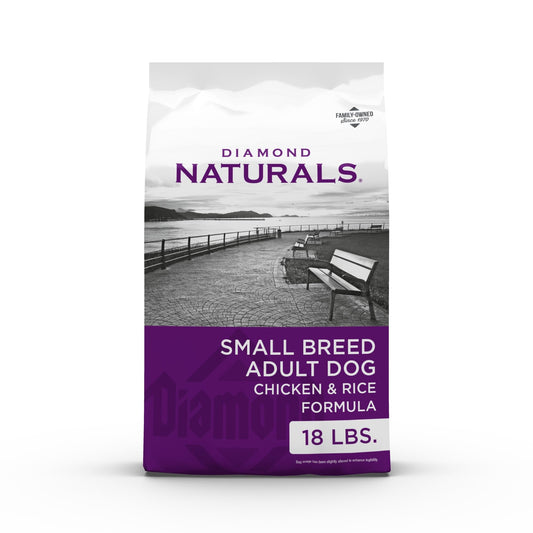 Diamond Naturals Small Breed Dog Real Chicken amnd Rice Recipe Premium Dry Dog Food 18 lbs