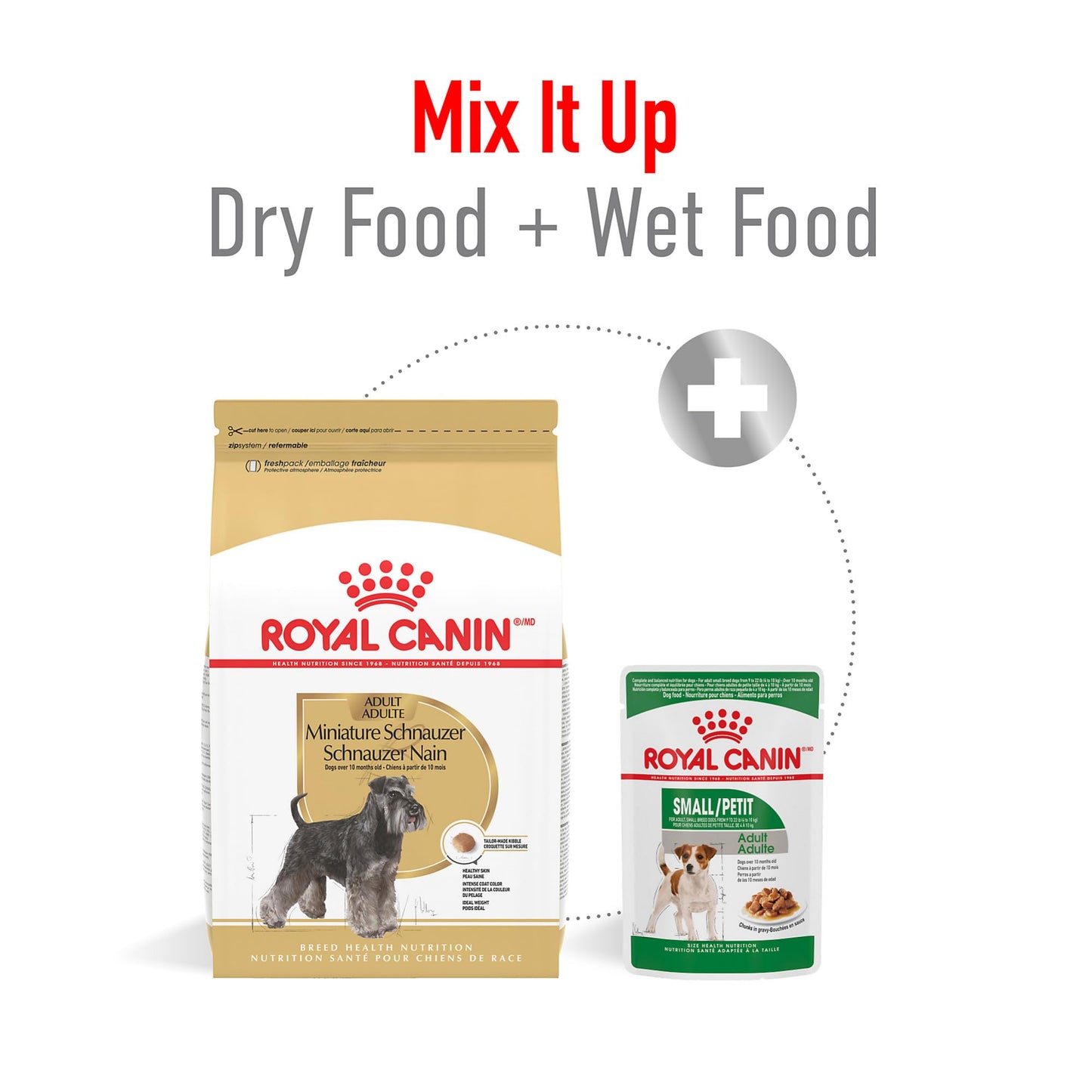 Royal Canin Miniature Schnauzer Adult Breed Specific Dry Dog Food, 10 lb Bag