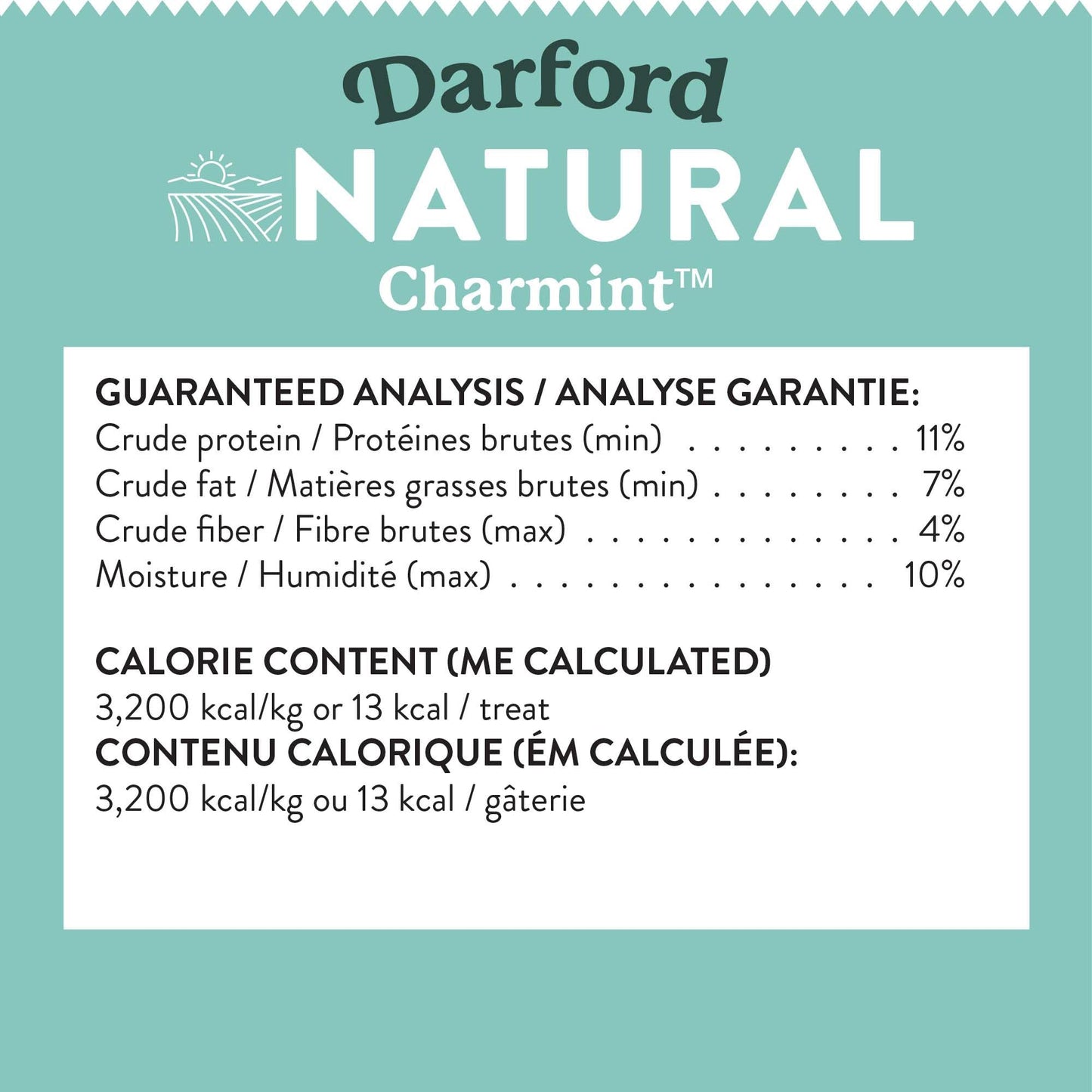 Darford Natural Charmint™ Dog Treats – Breath-Freshening Parsley, Charcoal & Peppermint – Mini Bone Shape – Oven-Baked in Canada – All Natural, Wheat-Free, No Corn or Soy – 12 lb