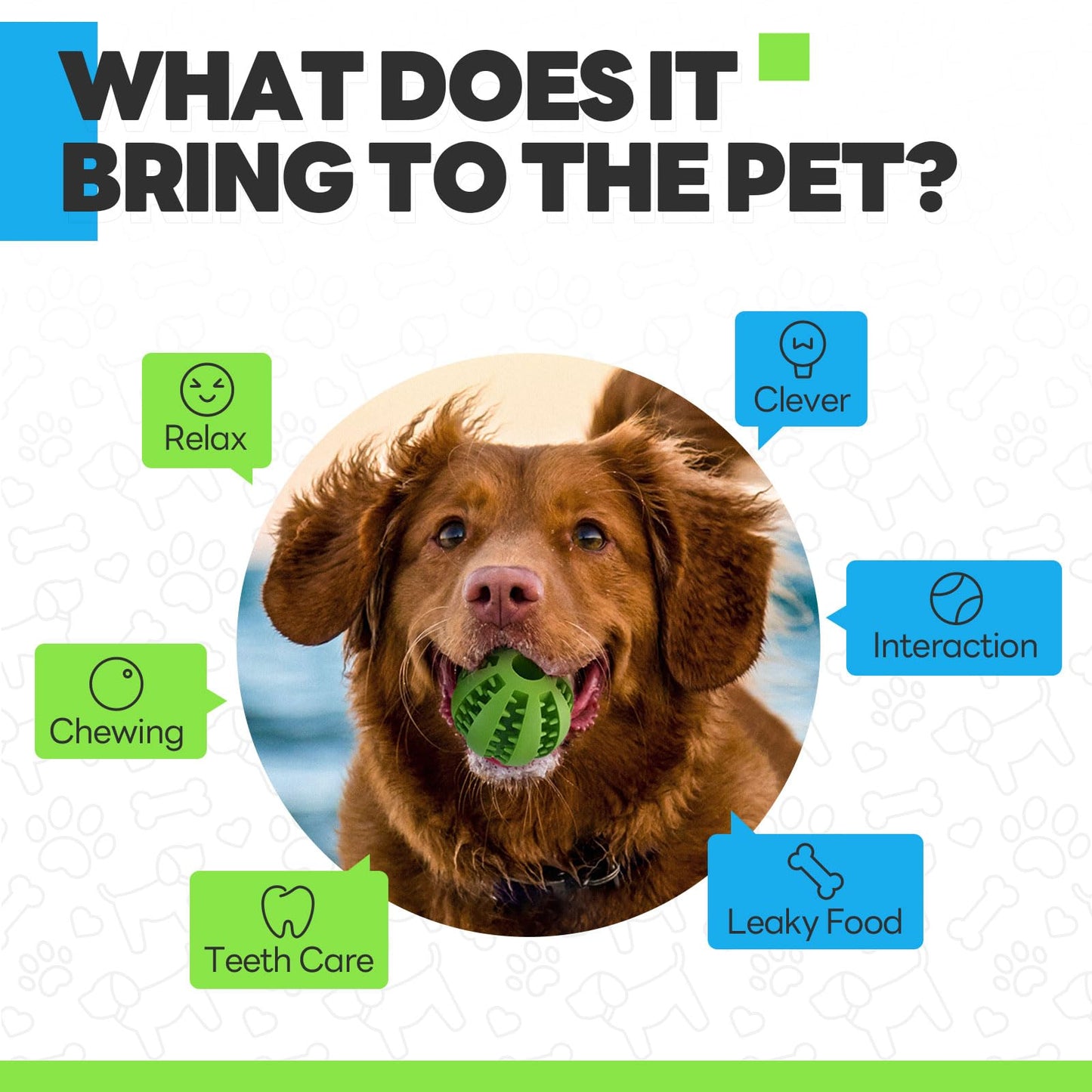 Volkee 2 Pack Puzzle Toy for Large Dogs, Interactive Dog Enrichment Toys, Toy to Keep Them Busy, Treat Dispensing Ball for Dog Teething and Training