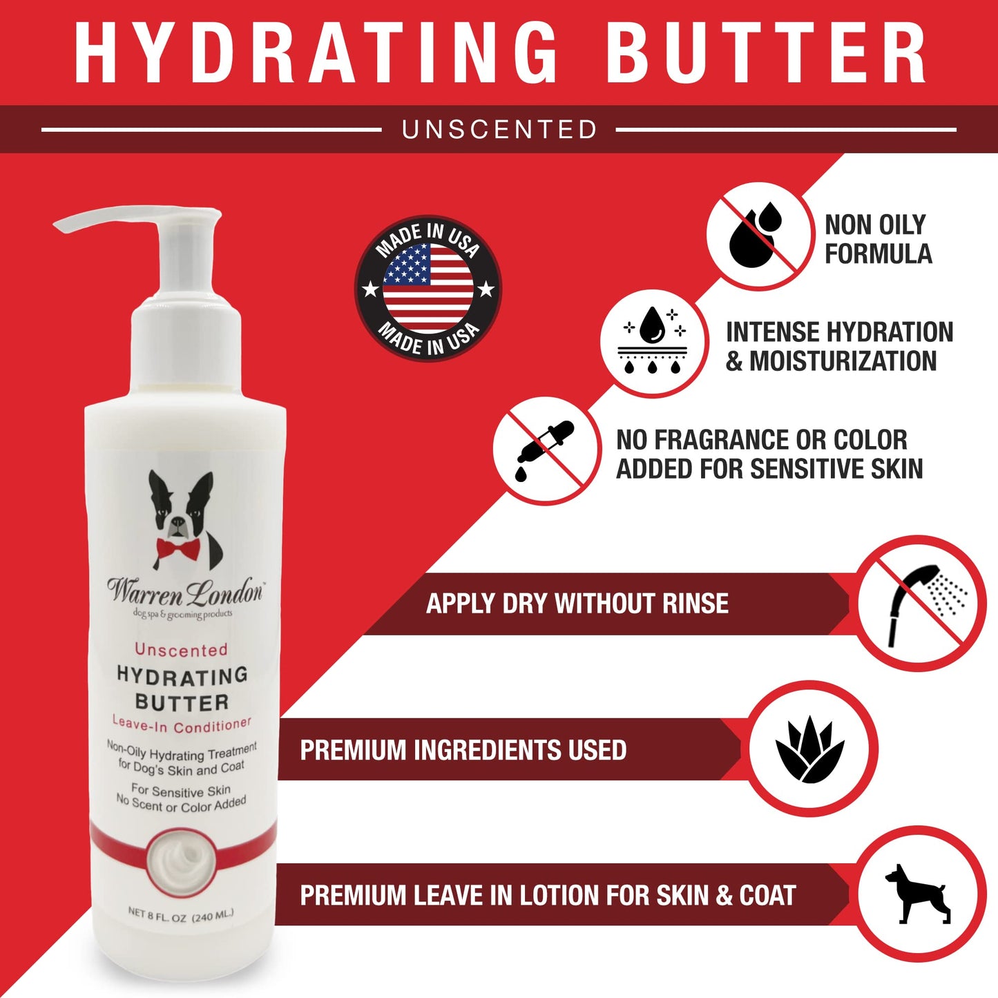 Warren London Puppy Gift Box - Includes Hydrating Butter, 2-in-1 Shampoo, Cologne, Grooming Bath Brush, Ear Cleaner and Nail File | Complete Puppy Care Set | Perfect Gift for New Pet Owners, White