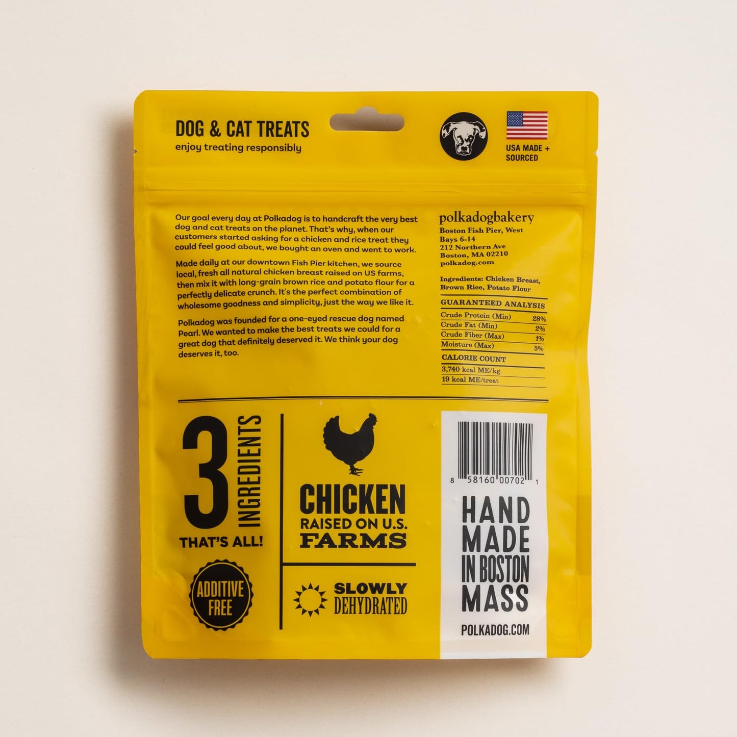 Polkadog Chicken Littles Bone Shaped Dog Treats – Crunchy, All Natural, Limited Ingredient Healthy Treats. Handcrafted & Made in USA. Great for Dogs with Allergies or Sensitive Stomachs – 7oz