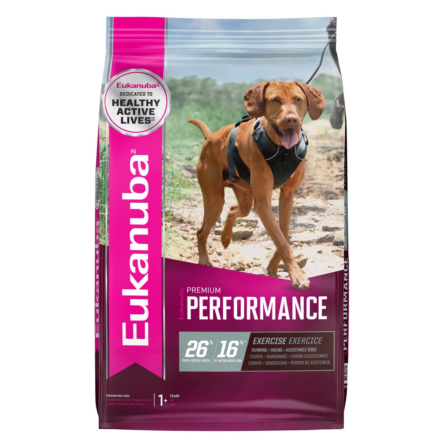 EUKANUBA™ Premium Performance 26/16 Exercise Dry Dog Food, 40 lb