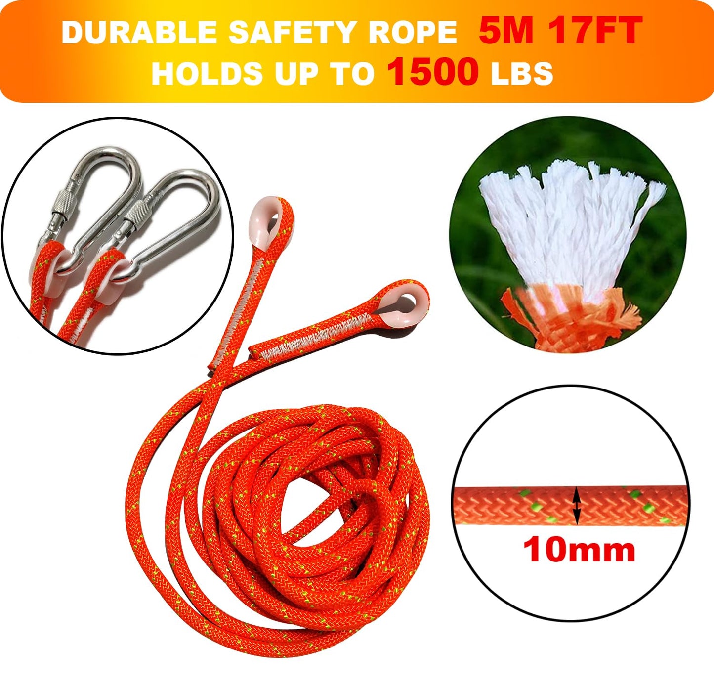 TUAHOO Outdoor Bungee Tug Toy, Dog Toy Hanging from Tree Tugger, Interactive Toy & Spring Pole Tether Tug of War Toys for Pitbull Small to Large Dogs to Exercise Solo Play, 2 Pack Dog Rope Toys