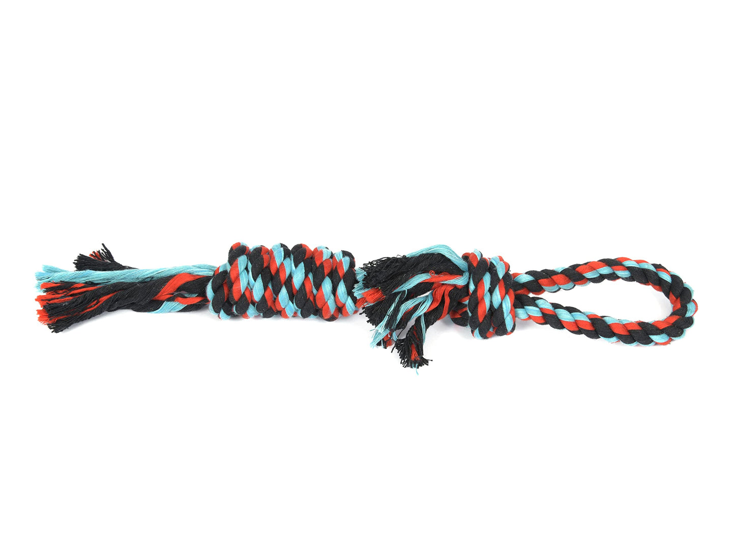 AARON LEATHER GOODS VENDIMIA ESTILO Dog Chew Toys, Heavy Duty Dental Dog Rope Toys Kit for Small - Medium Dogs,2 Knots Indestructible Dog Toys, Cotton Puppy Teething Chew Tug Toy