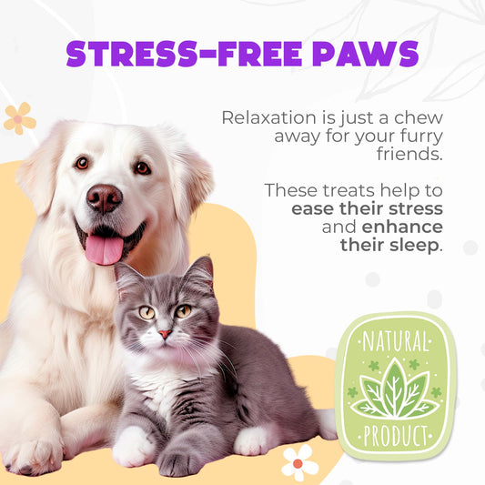 Hemp Calming Chews for Dogs Anxiety 200 pcs - Chicken Flavored - Dog Anxiety Relief - Dog Calming Chews - Melatonin for Dogs - for Stress, Travel, Check-up, Barking or Grooming - Dog Calming Treats