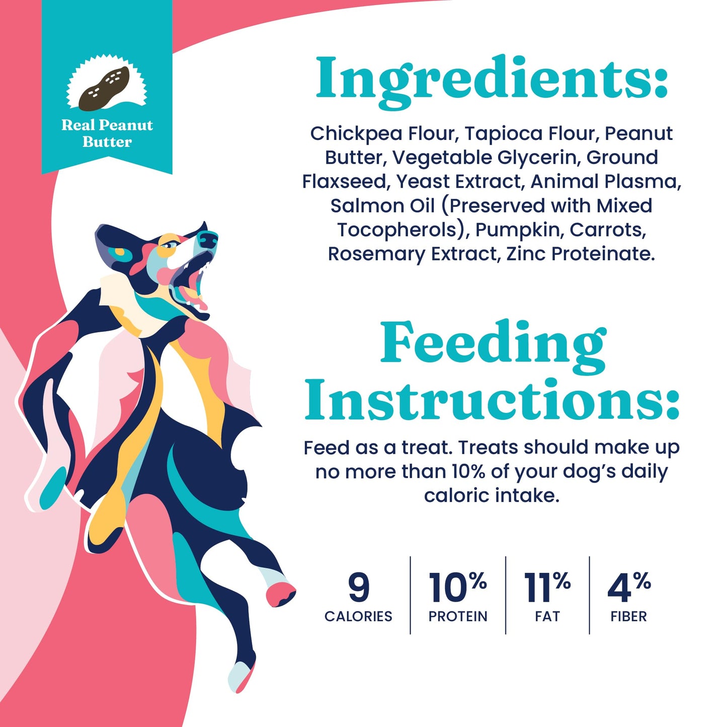 Solid Gold Healthy Dog Treats - Functional Peanut Butter Dog Treats w/Salmon Oil & Superfoods for Skin & Coat + Gut Health - Gluten Free Healthy Training Treat for Dogs of All Ages & Sizes - 5.2oz