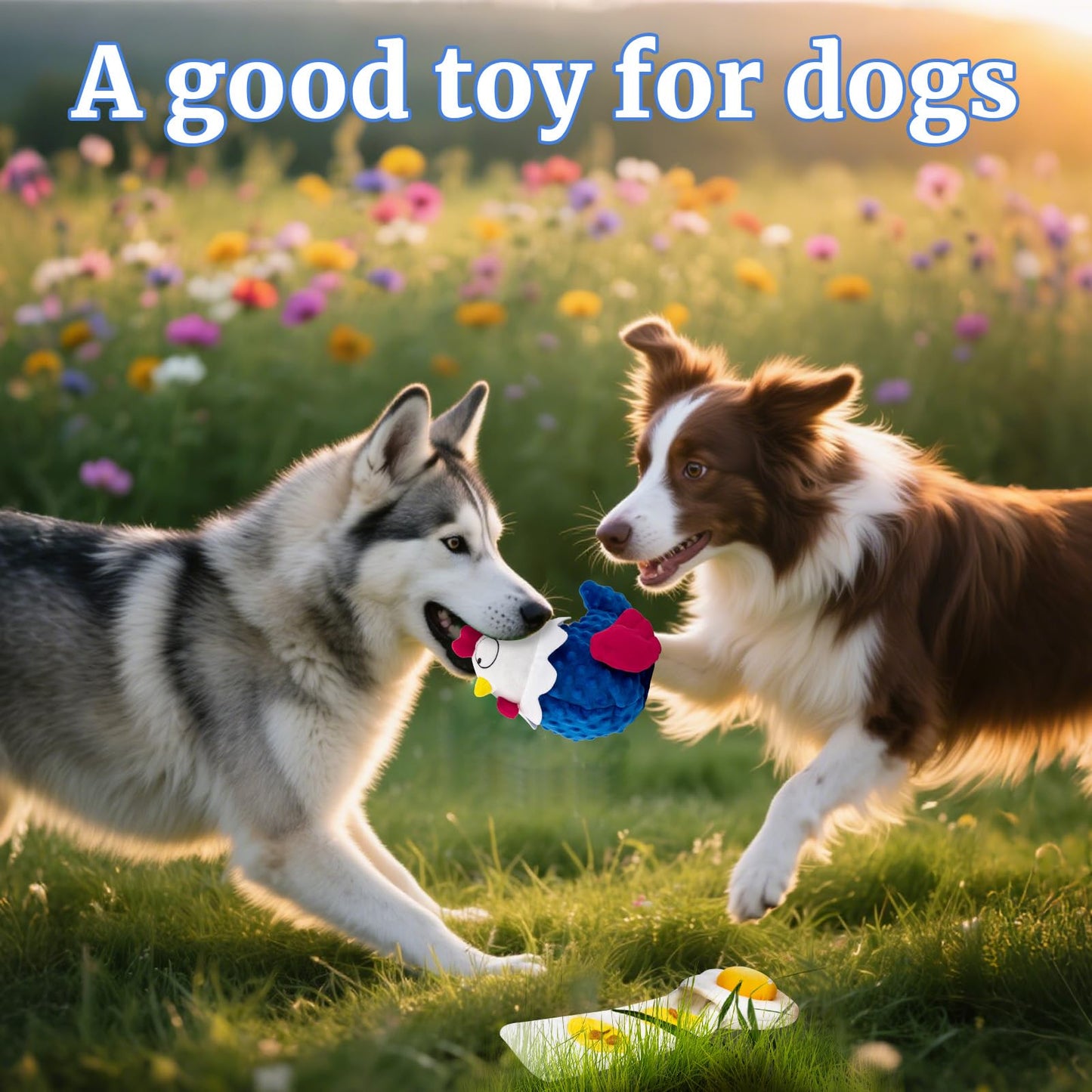 LLSPET Rubber Chicken Dog Squeaky Toys, Durable Latex Chew Toys for Small Medium Large Size Dogs, Teething Puppy Dogs, Colorful Scream Chicken Toys with Polka Dot (2 Pcs)