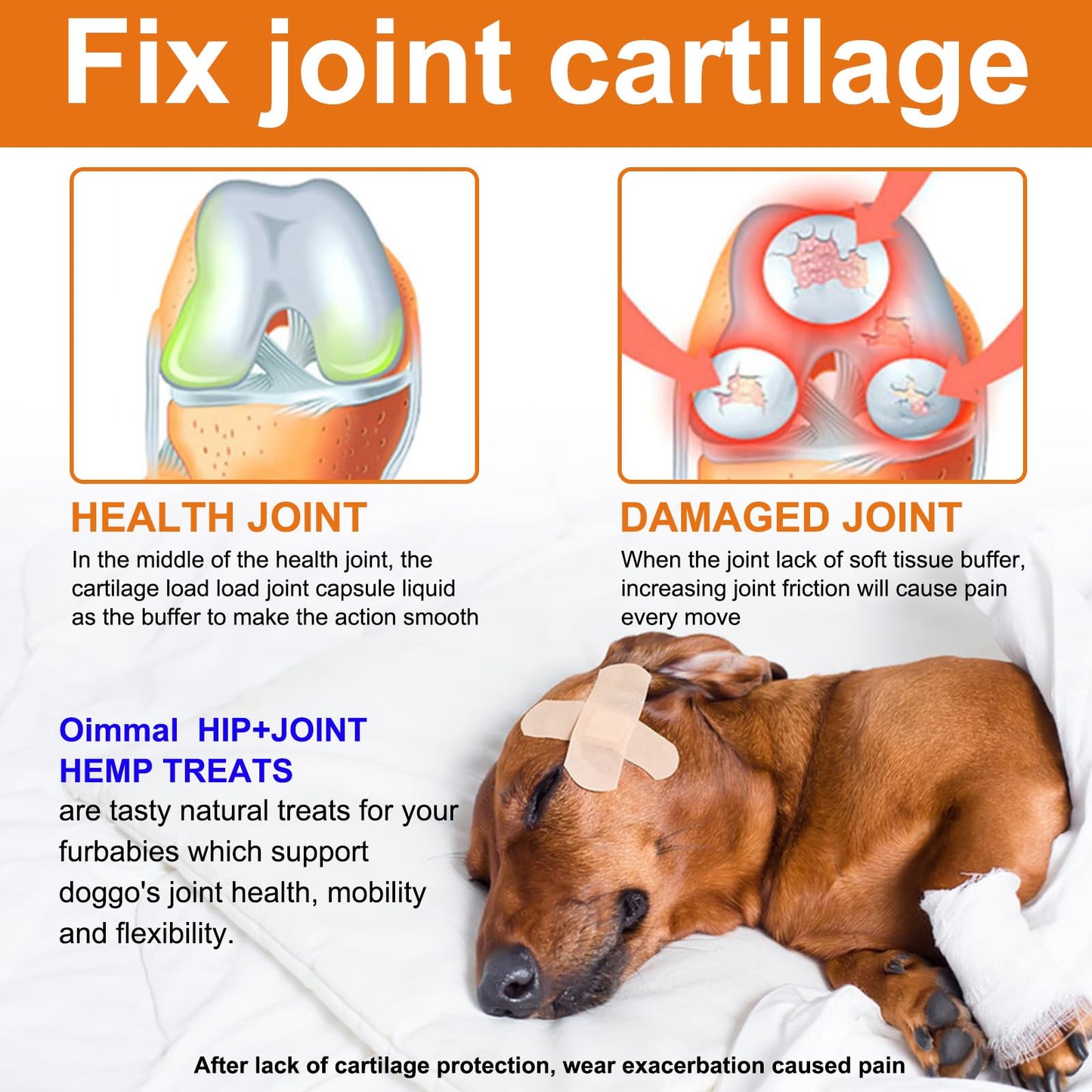 Hip and Joint Supplement for Dogs,Hip & Joint Pain Relief Pills - Large & Small Breed - Hip Joint Chews Canine Joint Health,Mobility & Flexibility Support -Duck Flavor 60 Count
