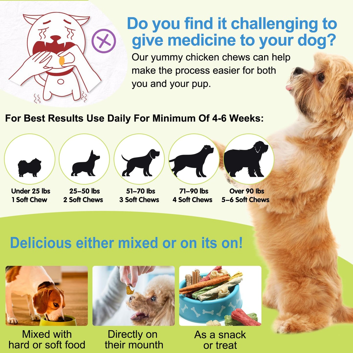 Dog Allergy Relief Chews (120 Count), Dog Allergy Chews, Itch Relief for Dogs, Omega 3 Fish Oil + Pumpkin Enzymes + DHA for Dogs, Anti Hot Spots + Seasonal Allergies, Skin & Coat Immune Health