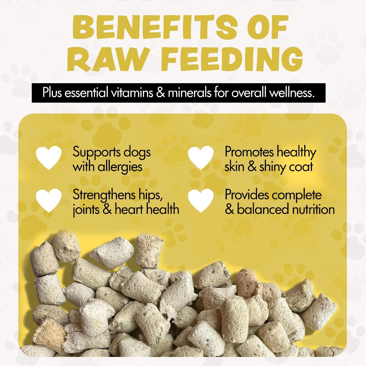 Freeze Dried Dog Food for Small & Large Breeds Dogs, 6 Oz Chicken Dog Food Toppers for Picky Eatres, Made in USA - Grain Free & All Natural Freeze Dried Dog Treats Made with 96% Meat Organs