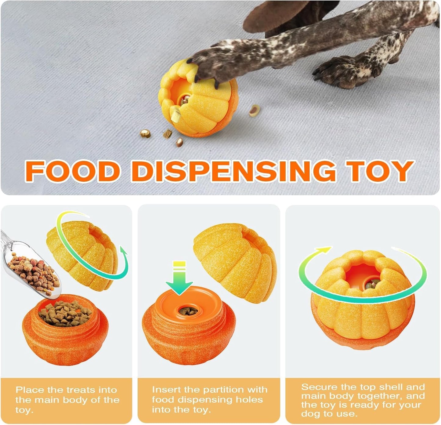 Frozen Treat Toy, Long-Lasting Interactive Dog Toy to Keep Your Pup Busy and Distracted,Safe for Dogs, DIY Freezable Fillable Treat Toy, Treat Dispensing Dog Toy Puzzle, for XL Pups - 25-75 lbs