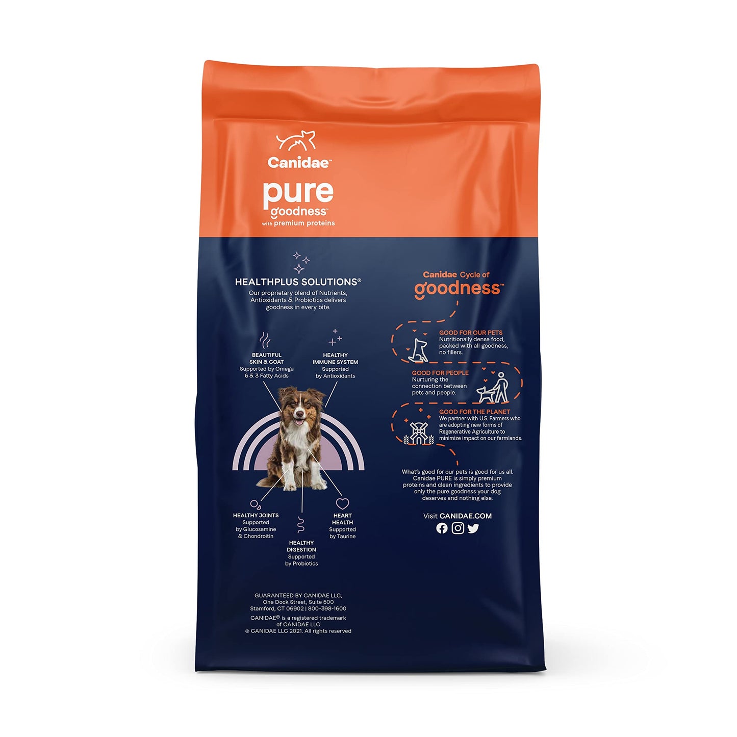 Canidae Pure Limited Ingredient Premium Adult Dry Dog Food, Real Bison, Lentil & Carrot Recipe, 10 lbs, Grain Free