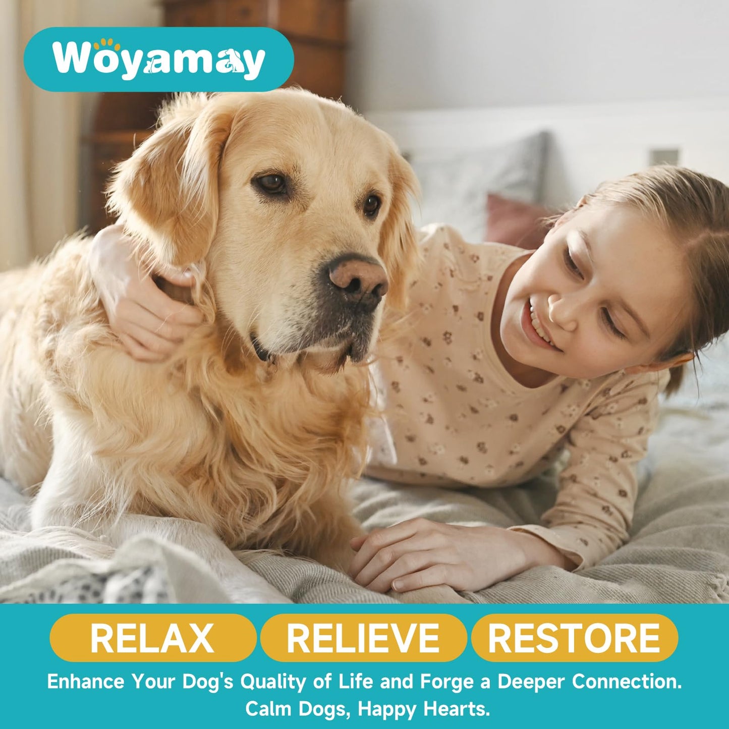 Woyamay Dog Calming Diffuser Refills - 8 Pack Dog Pheromones Calming Diffuser for Dog Anxiety Relief, Dog Pheromone Diffuser, 240 Days Pheromone Diffuser to Calm Dogs, Fits All Common Diffuser Heads