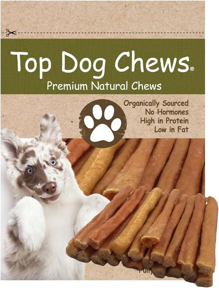 Top Dog Chews Turkey Tendon Round -Soft -Made in The USA -10oz (10oz)
