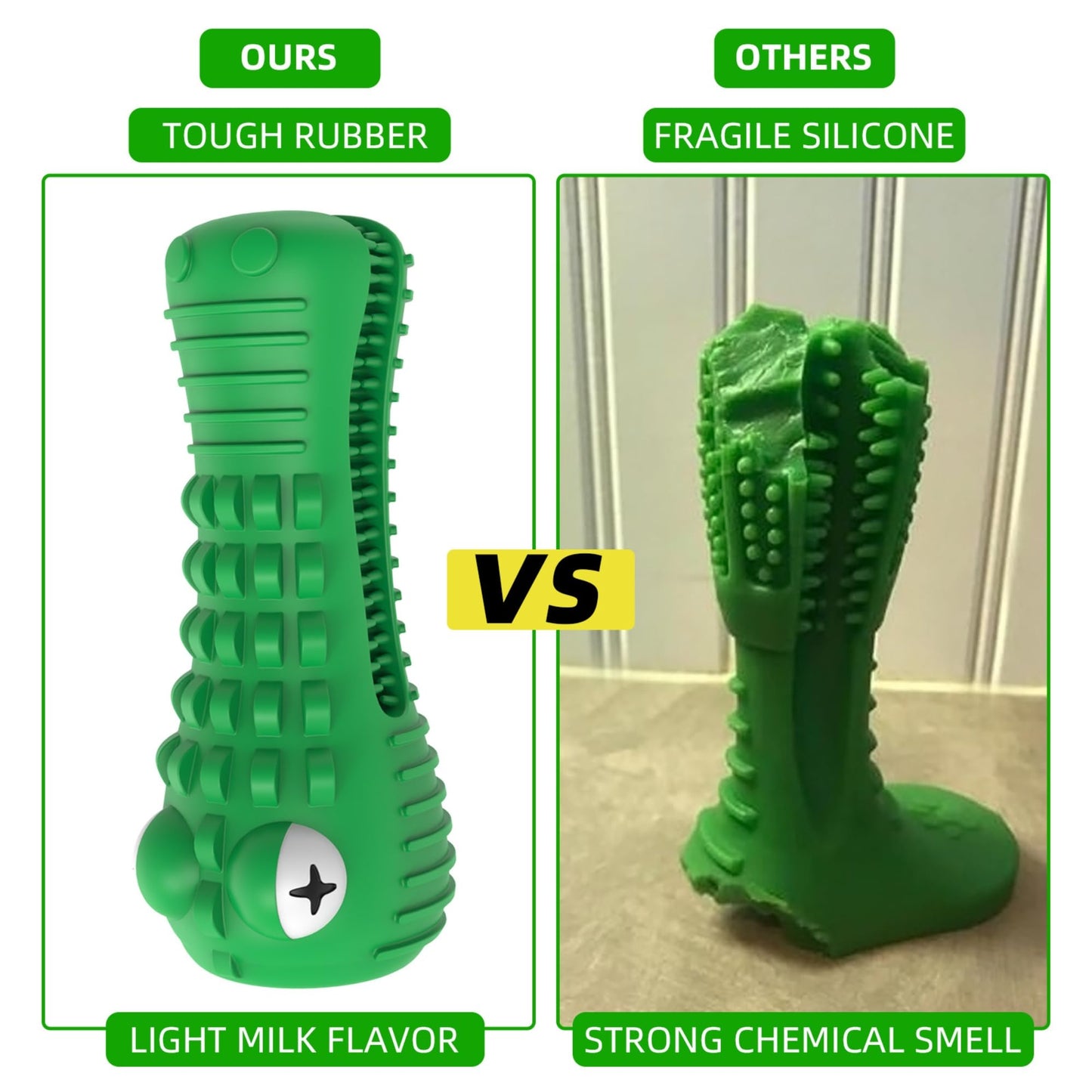 ZP-PY Dog Chew Toys for Aggressive Chewers – Alligator Dog Chew Toy for Large, Medium & Small Dogs – Tough Natural Rubber for Teeth Cleaning – Squeaky Interactive Dog Toys to Keep Them Busy