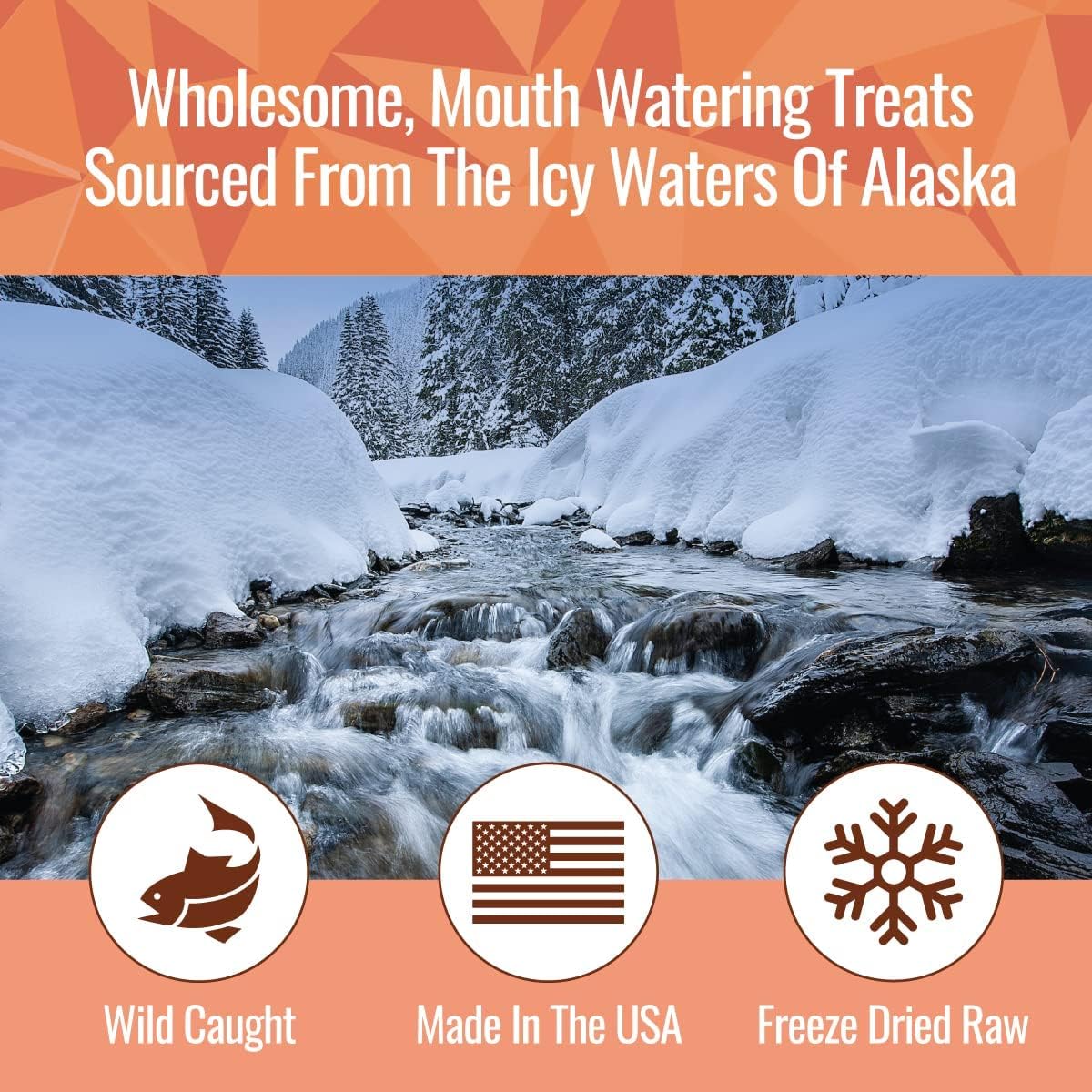 Smart Cookie Freeze Dried Salmon Bites - Single Ingredient Freeze Dried Treats for Dogs - Wild Caught Alaskan Salmon Dog Training Treats & Dog Food Topper - Made in USA - 2oz Bag, 3 Pack