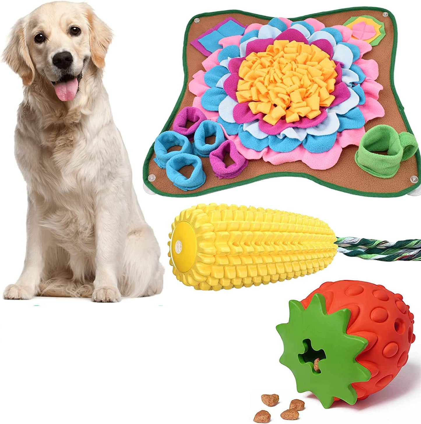 Snuffle Mat for Large Dogs and Cats Heavy Duty Dog Enrichment Toys Interactive Feeder Puzzle Mat Mental Stimulation Non Slip Sniffing Mat Small Medium Large Breed Dogs Anxiety Relief