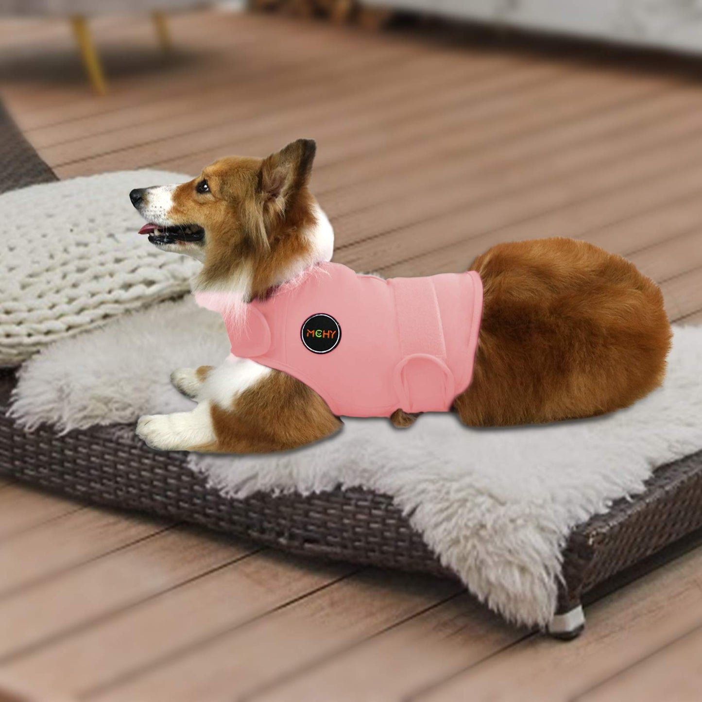 MCHY Dog Anxiety Vest, Anxiety Relief for Dogs, Dog Calming Coat (Pink M)