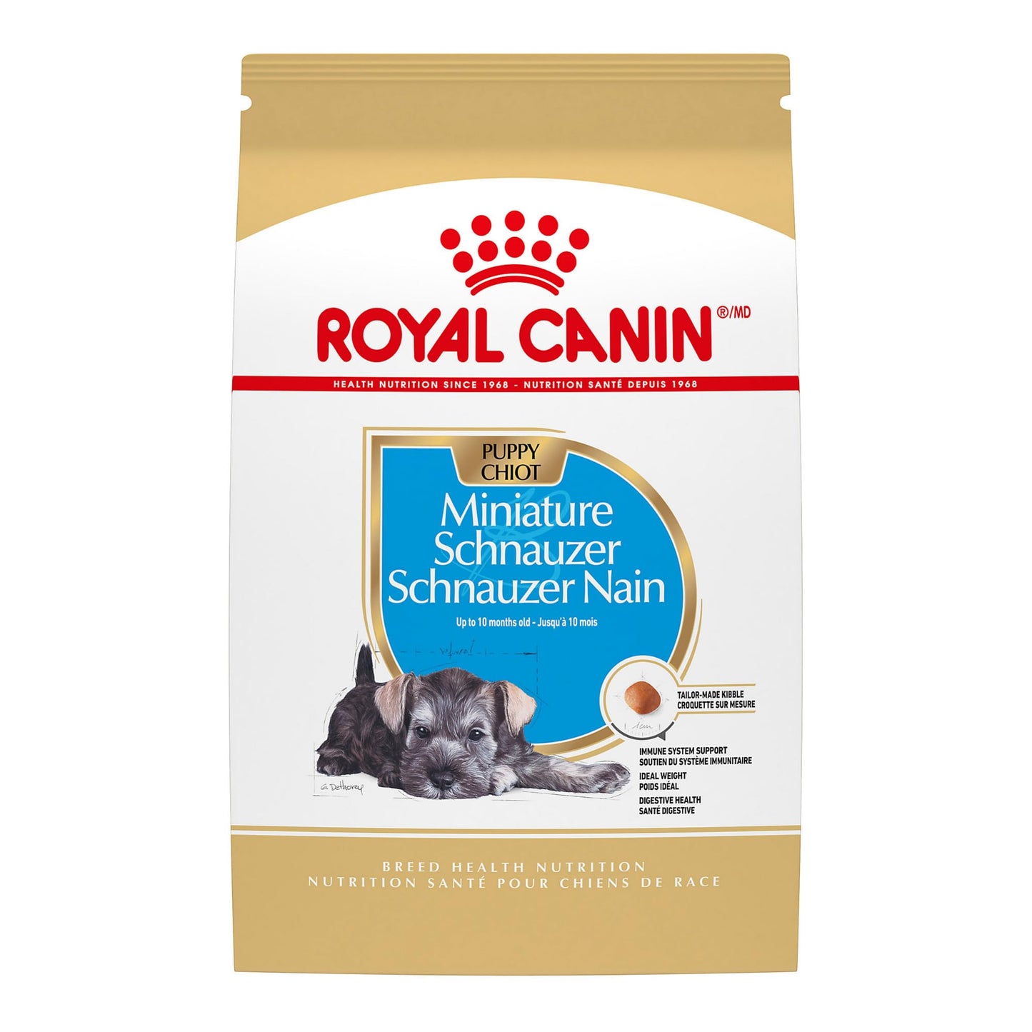 Royal Canin Breed Health Nutrition Miniature Schnauzer Puppy Dry Dog Food, 2.5 lb Bag