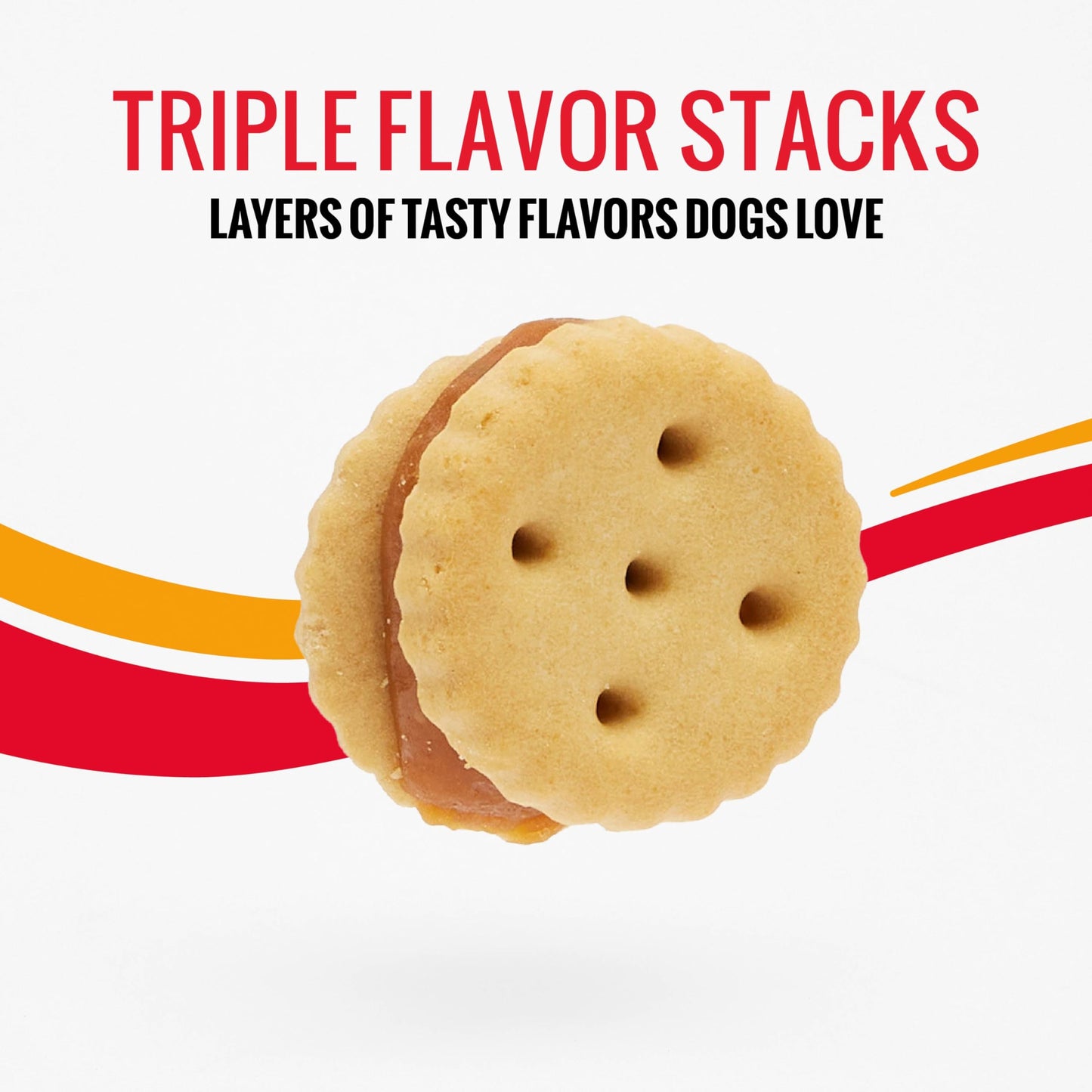 Good 'n' Tasty Triple Flavor Stacks with Peanut Butter, 9 Ounces, Bite Sized Snacks for Dogs with Premium Chicken and Real Peanut Butter