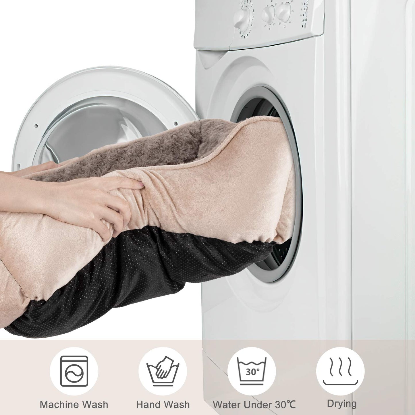 Maihandasi Indestructible Dog Beds for Large Dogs, Orthopedic Memory Foam Pet Bed with Oxford Fabric, Waterproof Outdoor Dog Bed for Kennel with Washable Cover and Non-Slip Bottom, 41''x27'', Green