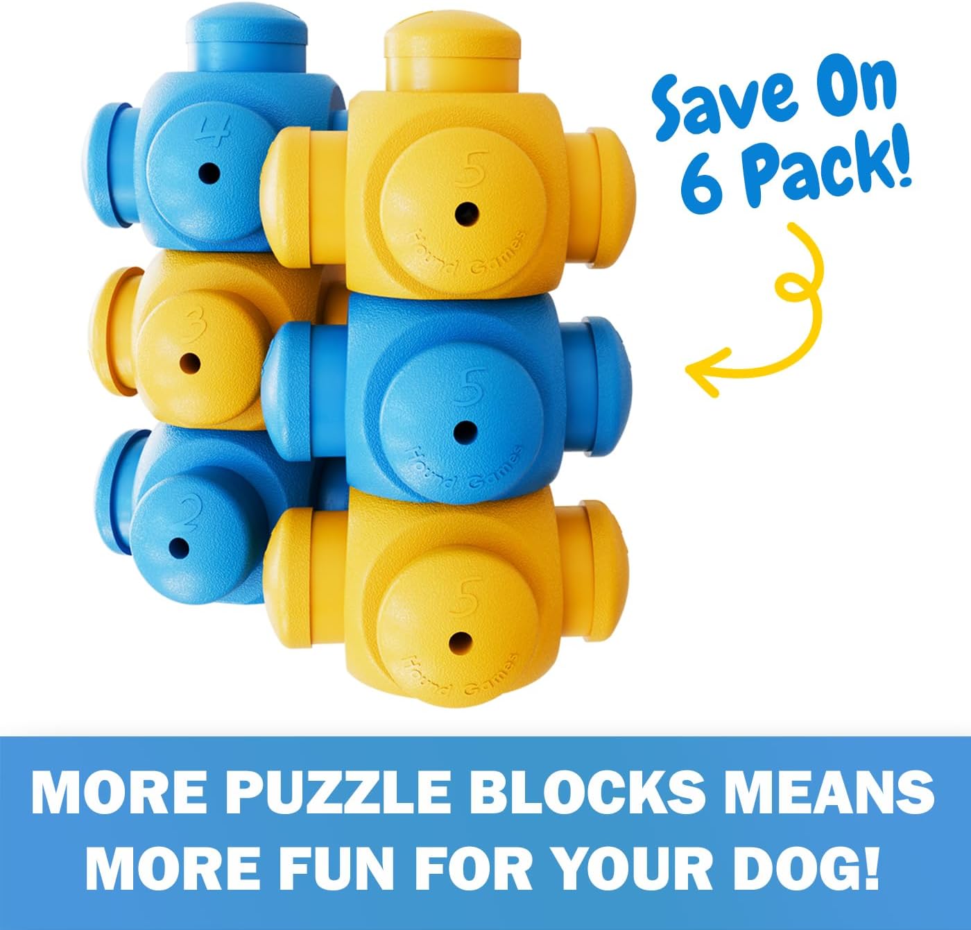 HOUNDGAMES Dog Puzzle Toys for Smart Dogs, Boredom Busters, Mentally Stimulating, Hard Puzzle, Toys to Keep Them Busy, Dog Games, Puppy Puzzle Toys