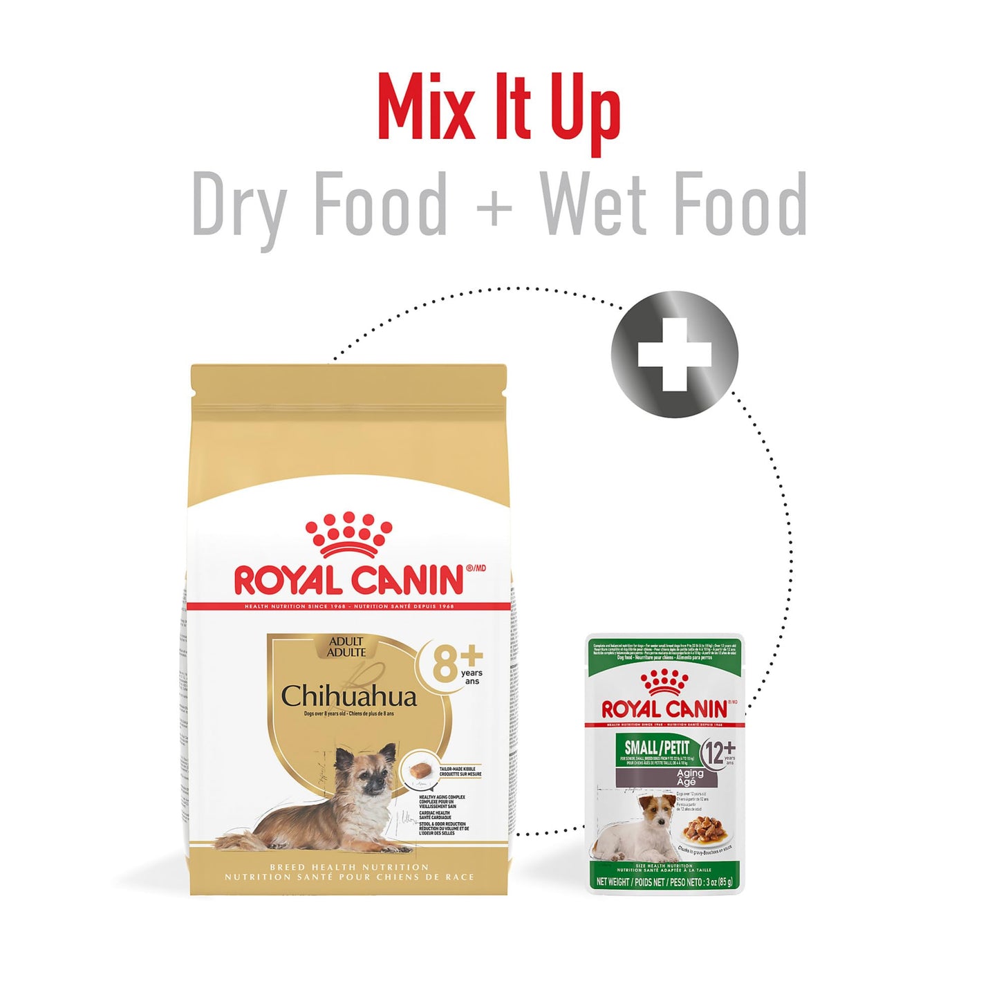 Royal Canin Chihuahua Adult 8+ Breed Specific Dry Dog Food for Senior Dogs, 2.5 lb. bag