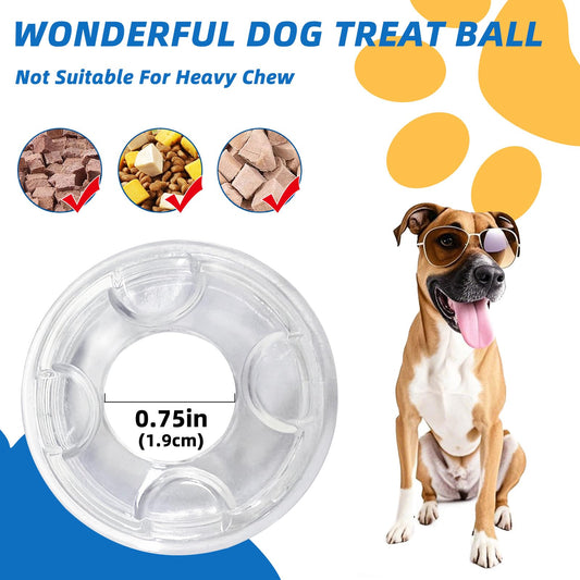 Interactive Puzzle Dog Treat Ball, Treat Dispensing Enrichment Dog Toys Ball, S, 3.14 in (8 cm)