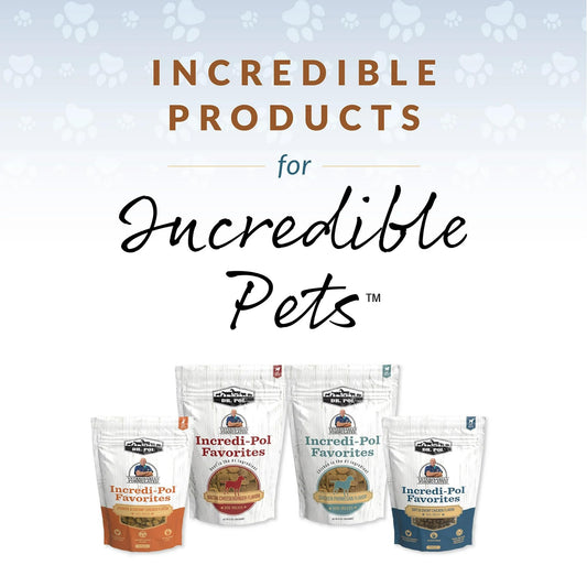 Dr. Pol Healthy All Natural Dog Treats - Incredi-Pol Gourmet Pet Treat Pack Made in USA, Baked Puppy Training Biscuits for Large or Small Dogs, Corn-Free, Bacon Cheeseburger, 12oz