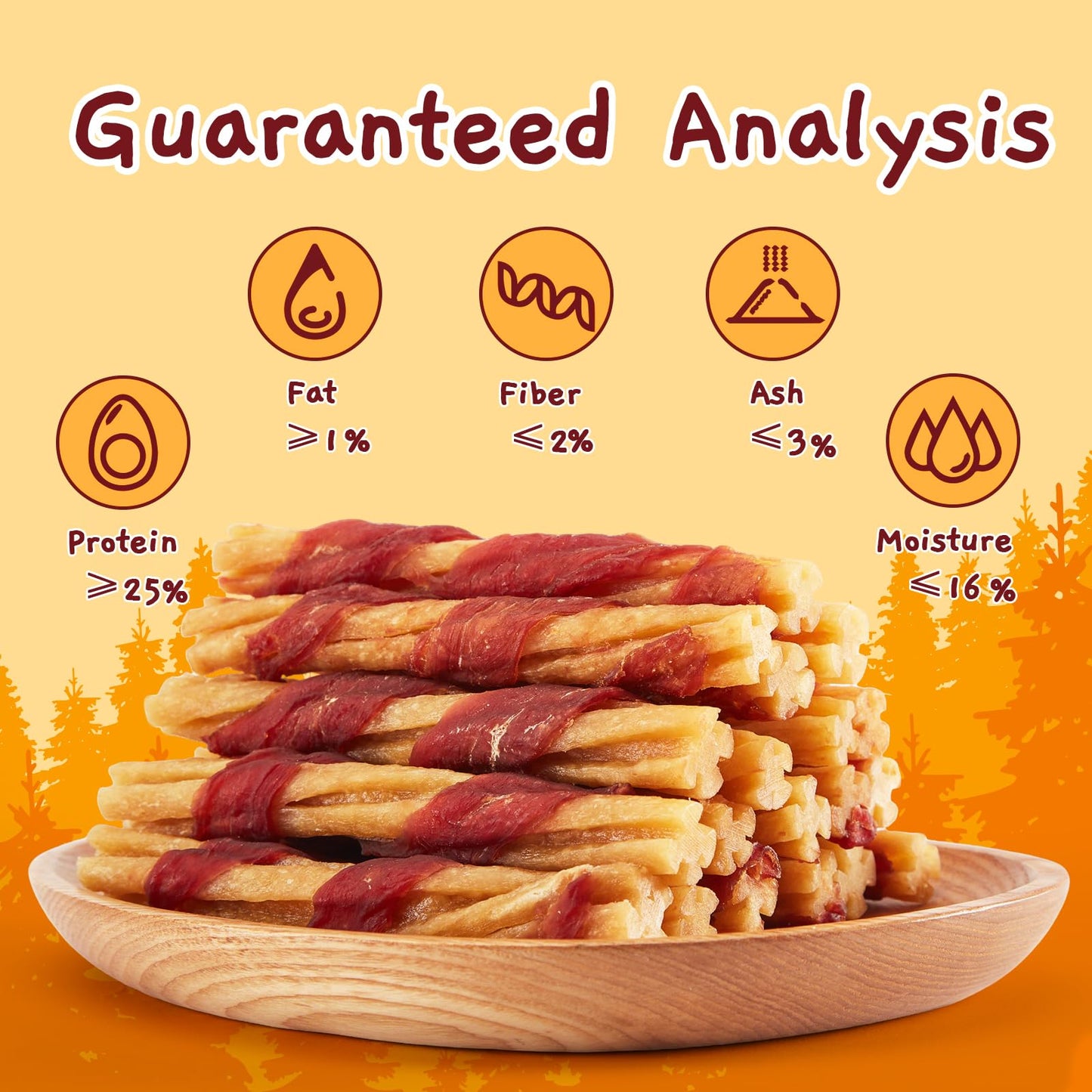 Jungle Calling Dog Treats, Duck Wrapped Chicken Collagen Sticks for Small Medium Dogs, Digestible Rawhide Alternative Dog Chews, Dental Bones for Teeth Cleaning, Like Bully Sticks, Less Smell, 14.1oz