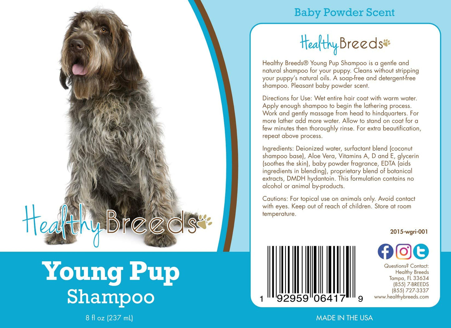 Healthy Breeds Wirehaired Pointing Griffon Young Pup Shampoo 8 oz
