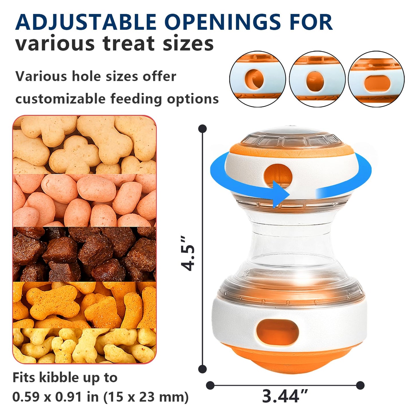 Kalimdor Interactive Dog Puzzle Toys for Boredom, Treat Dispensing Dog Toys, Dogs Enrichment Toy to Keep Them Busy, Treat Dispensing Slow Feeder,Mental Stimulation and Training