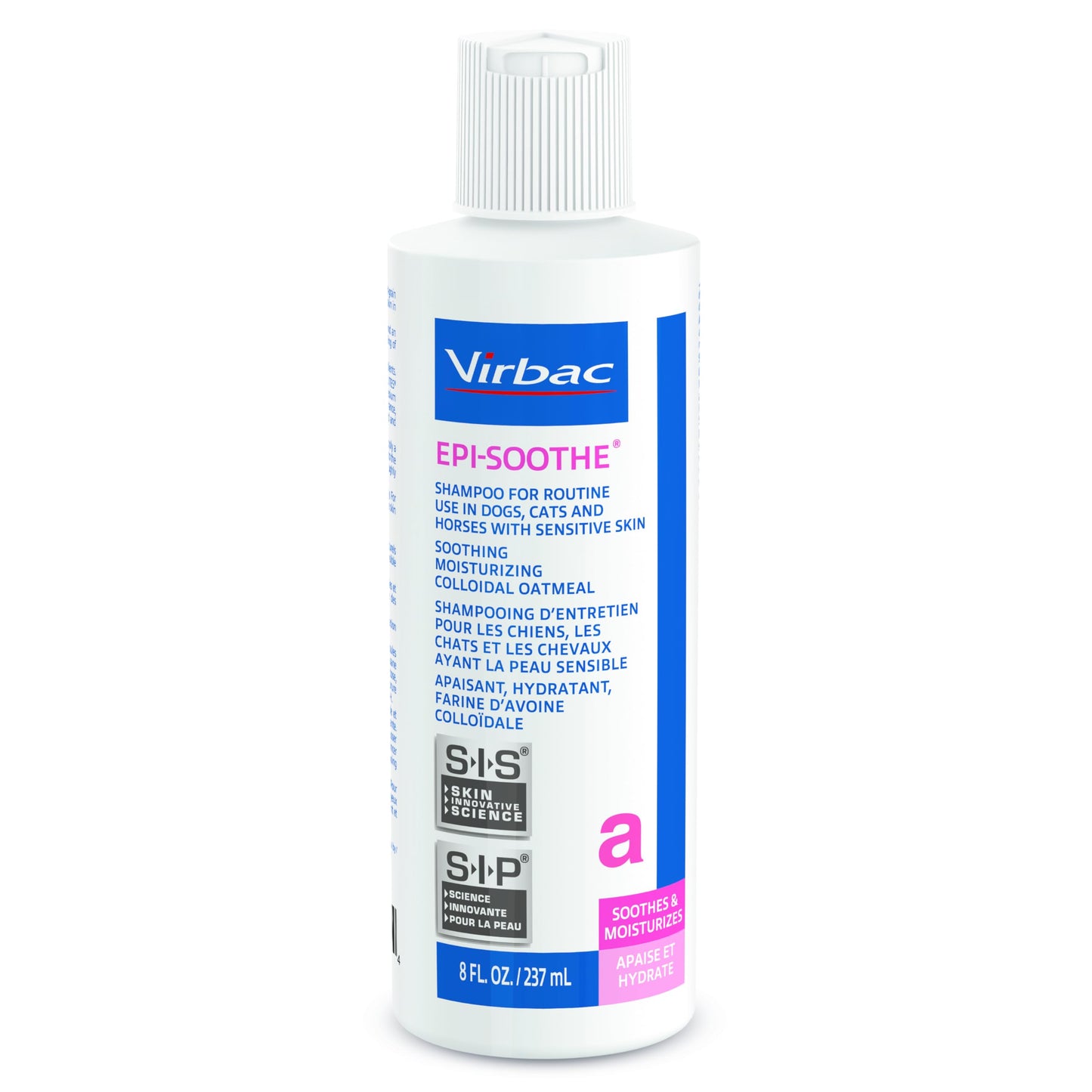 Virbac Epi-Soothe Pet Shampoo For Dogs, Cats & Horses (8 oz) - For Dry or Sensitive Skin