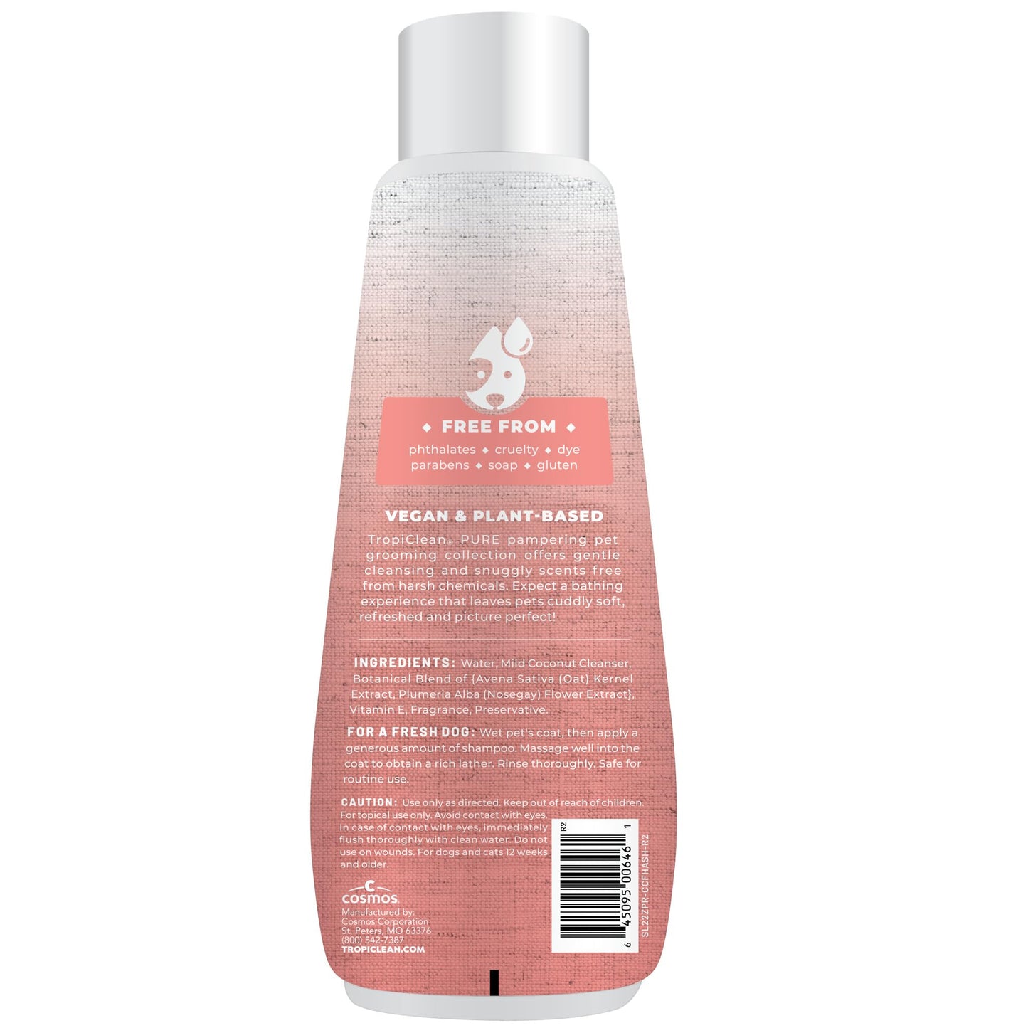 TropiClean Pure Puppy Shampoo, Hypoallergenic Dog Shampoo for Allergies & Sensitive Skin, Made in USA, Safe for Cats & Kittens, 22 oz.