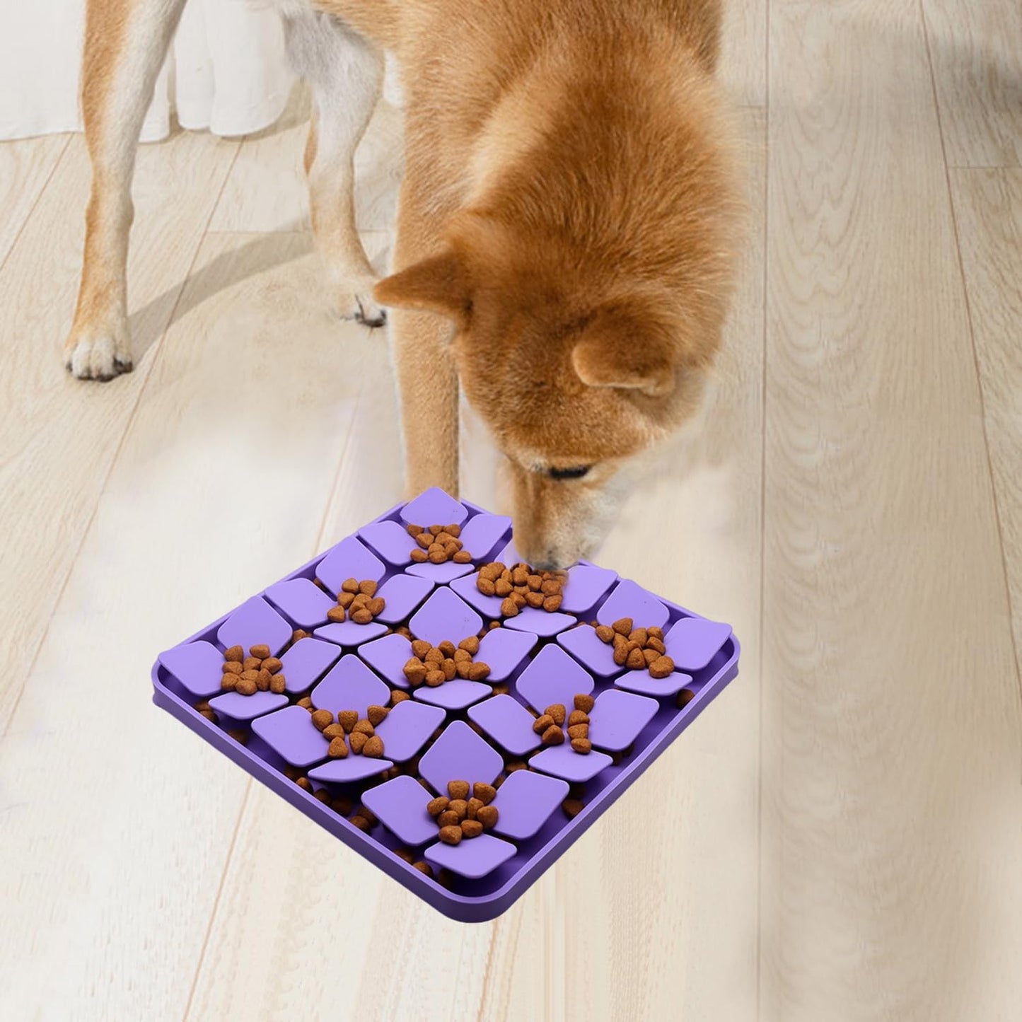 Femont Silicone Snuffle Mat for Small Dogs Puppy Cat Slow Down Eating,Slow Feeder Lick Mat for Dry Wet Food for Pet Training Smell,Encourages Natural Foraging Skill,Relieving Stress
