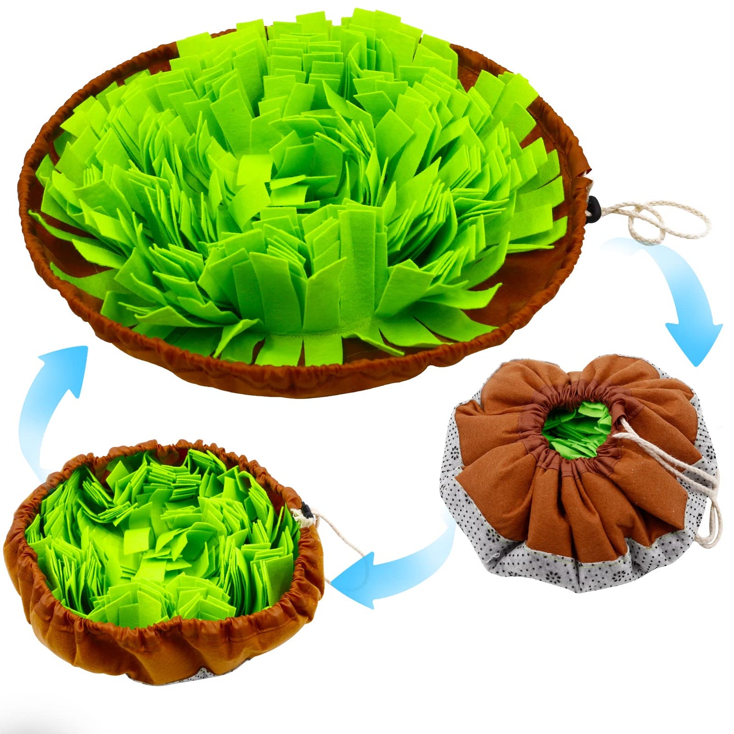 Snuffle Mat for Dogs - Food Sniffing Feeding Mat, Interactive Game Puzzle Toys for Boredom and Stress Relief, Slow Feeding