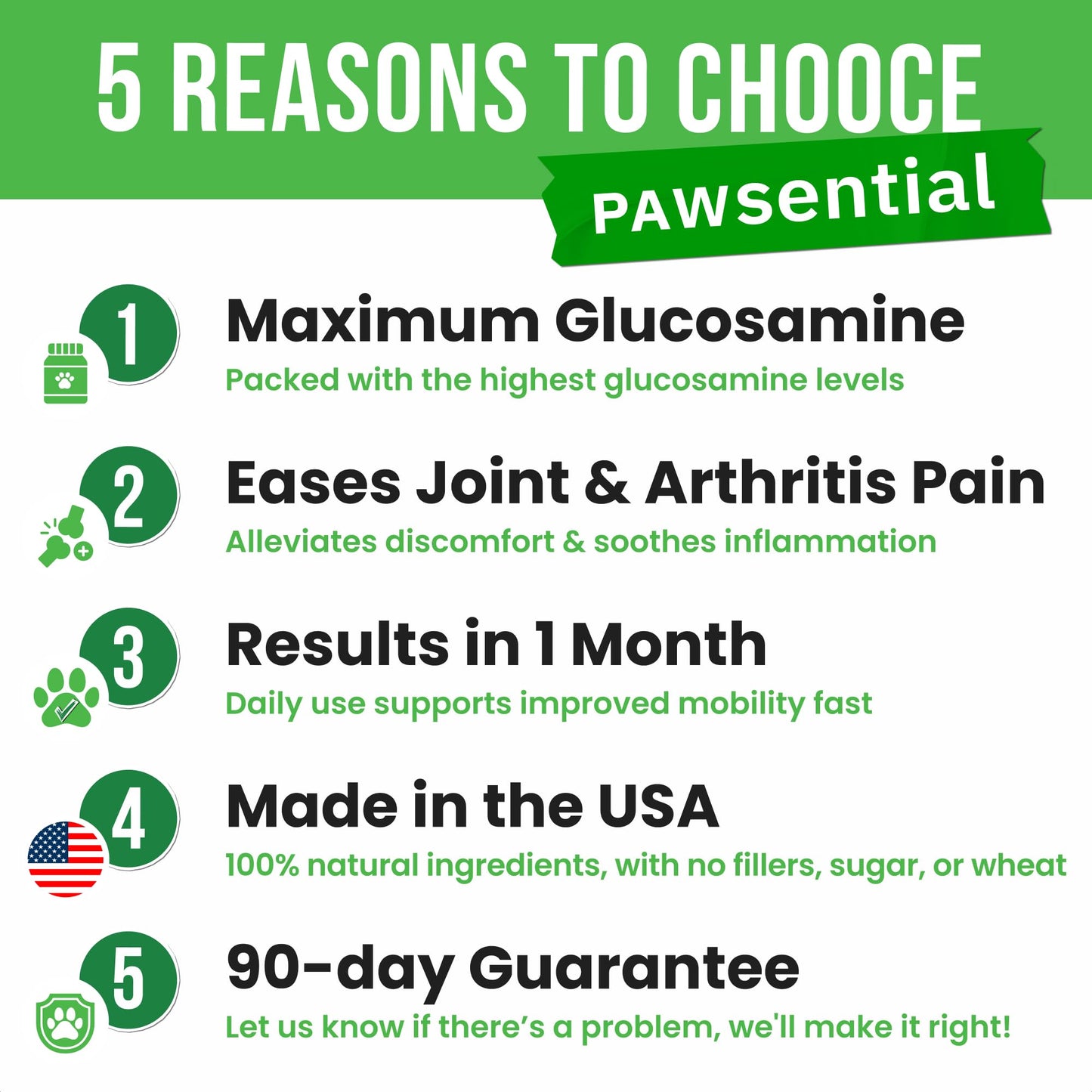 Glucosamine for Dogs - Joints Health Treats w/Omega Fish Oil - Natural Joint Pain Relief - Canine Hip and Joint Supplement w/Chondroitin + MSM + Turmeric + Calcium - 120 Beef Chews