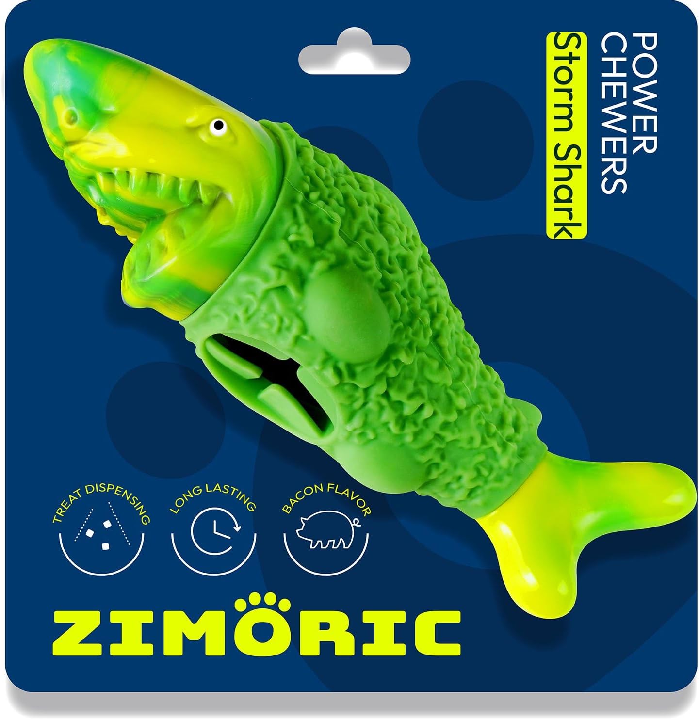 Zimoric Tough Dog Chew Toys for Aggressive Chewers, Interactive Treat Dispensing Dog Toy, Durable Dog Toys for Medium & Large Dogs - Great for Boredom