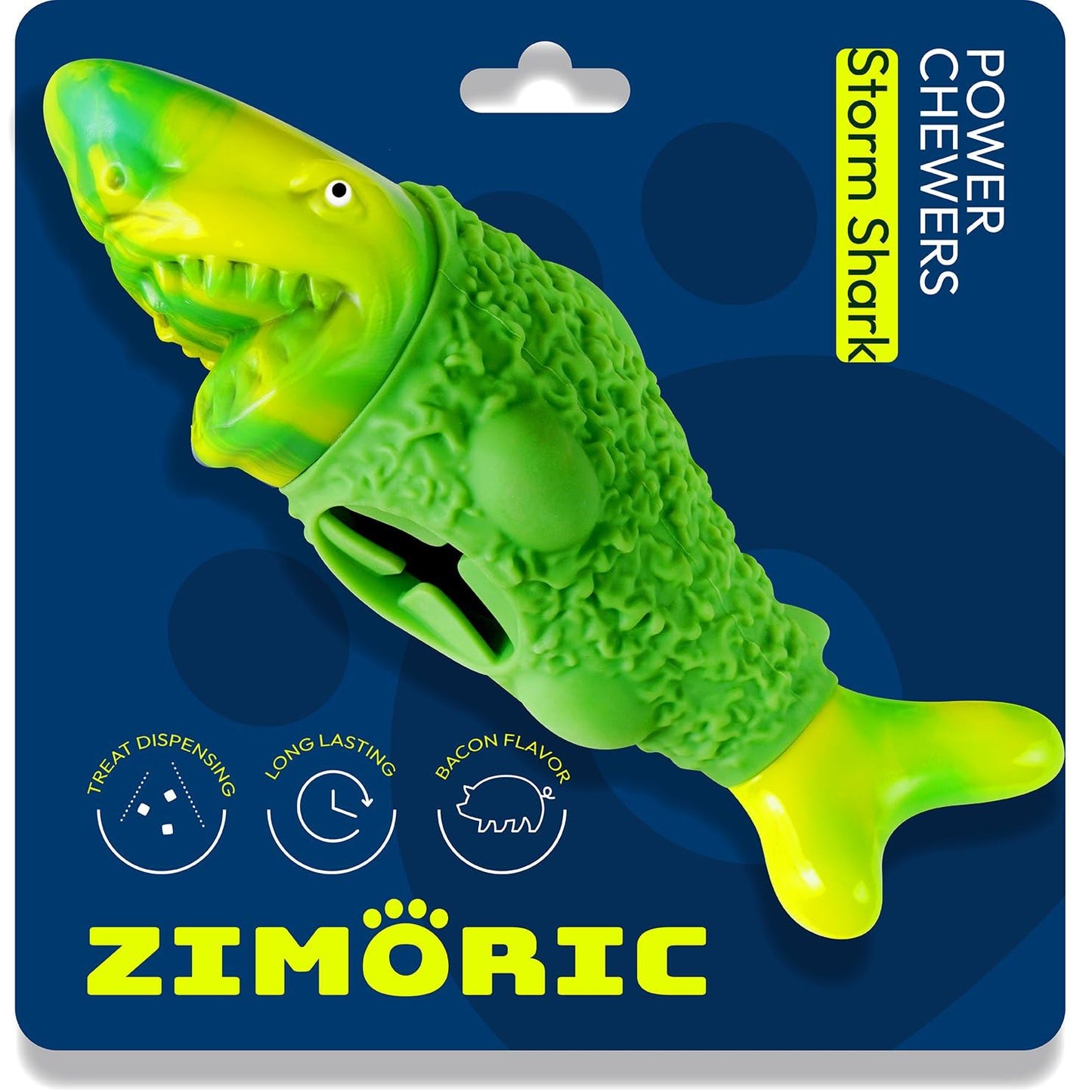 Zimoric Tough Dog Chew Toys for Aggressive Chewers, Interactive Treat Dispensing Dog Toy, Durable Dog Toys for Medium & Large Dogs - Great for Boredom