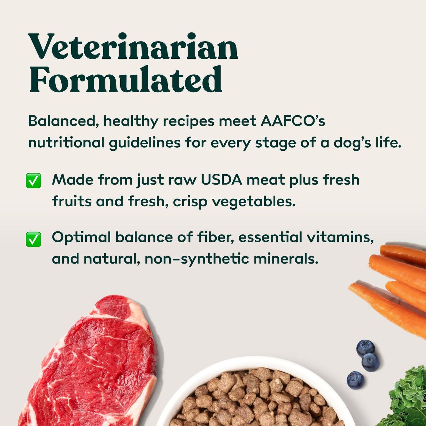 Little Hunter- Freeze Dried Dog Food Raw USDA Beef | for Small & Large Breeds | High Protein + Organic Fruits & Veggies Veterinarian Made Small Batch